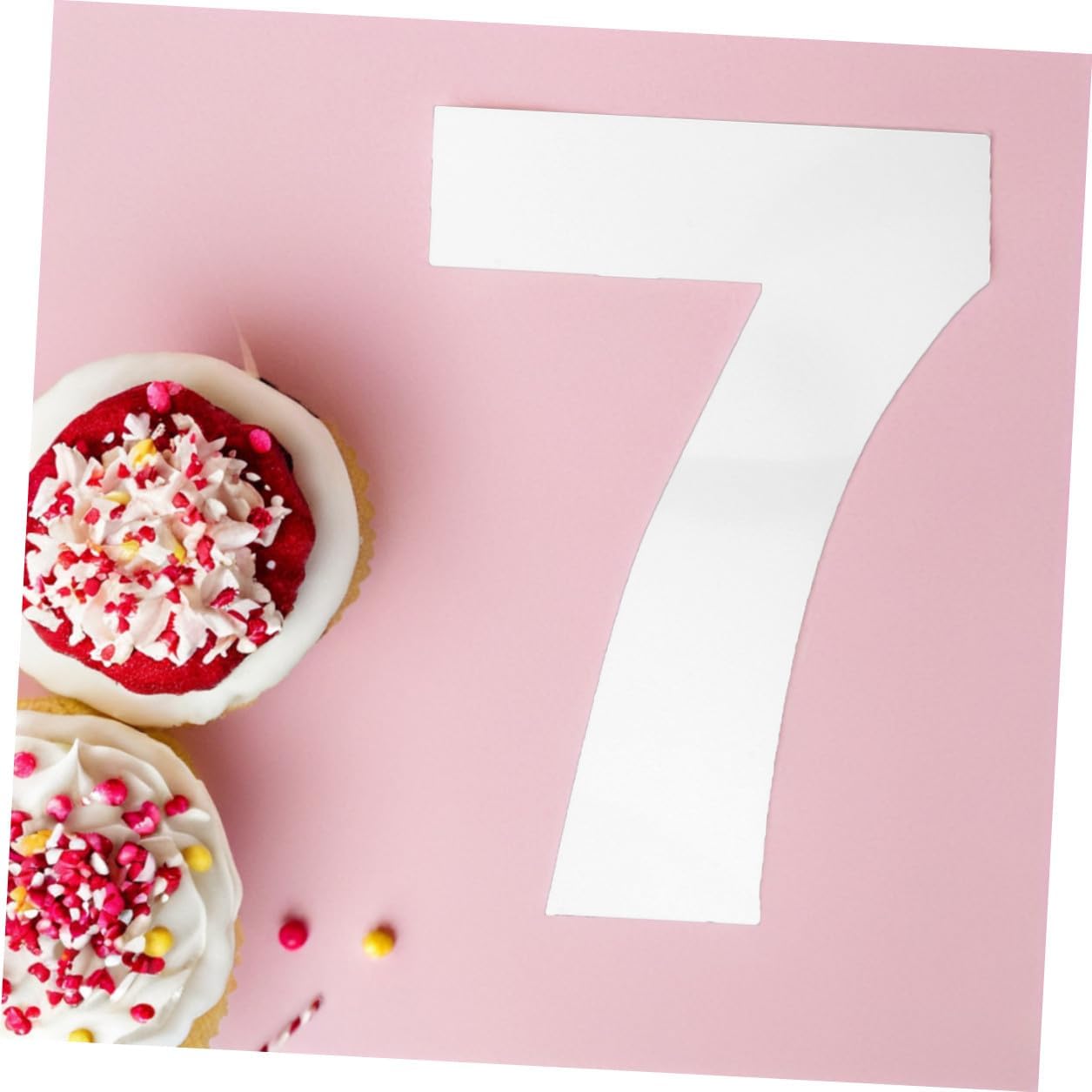 SOLUSTRE Number Cake Stencils and Molds Set 10-inch Plastic Baking Templates for DIY Birthday Cake Decorating for Mousse and Chocolate 0-8 Digit Baking Tools for Home Bakers