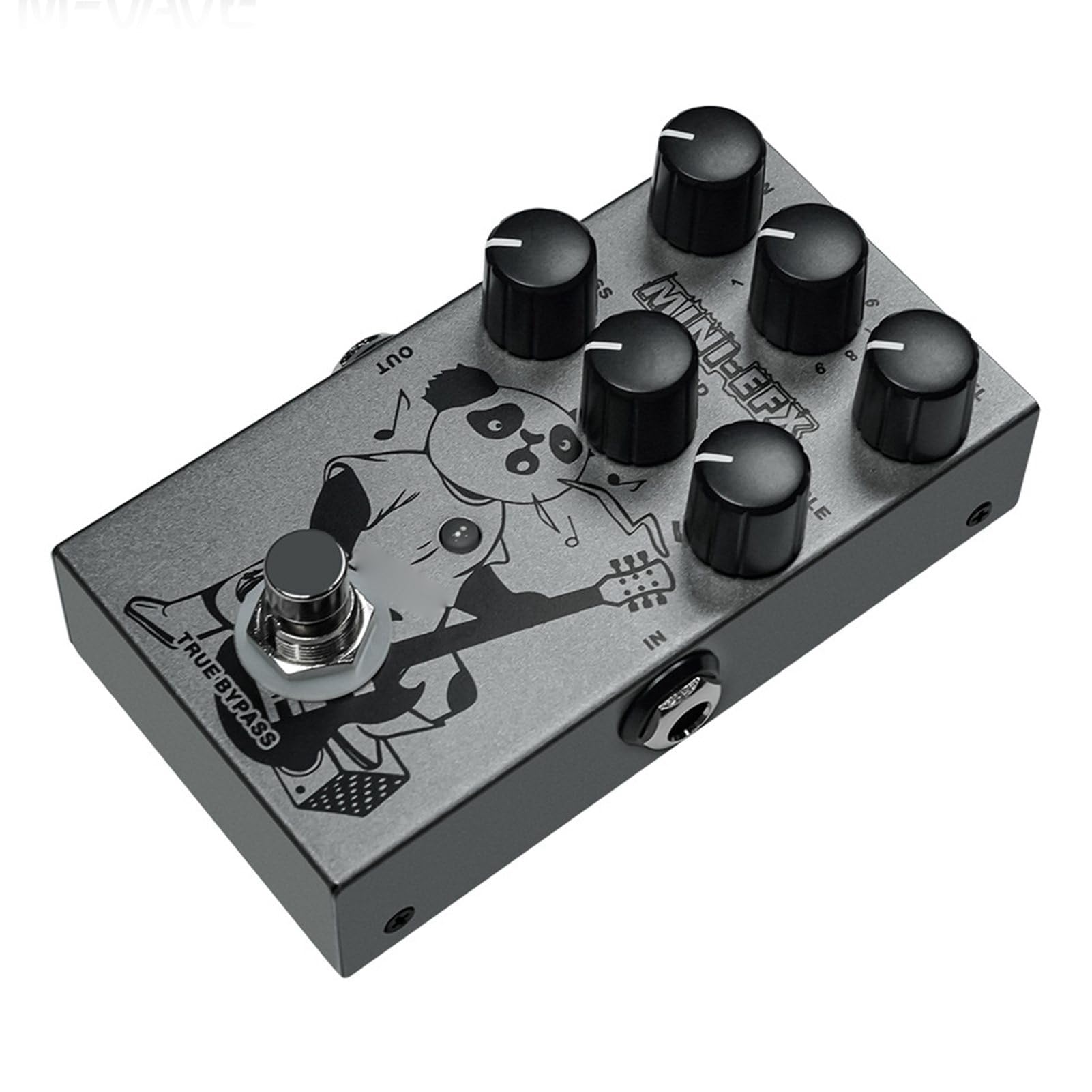 aqxreight Mini Pedale Effetto per Chitarra Design Compatto 9 Toni Versatili Prestazioni Migliorate per Musicisti di Chitarra Elettrica Esplora il Tuo Strumento Musicale Sonoro