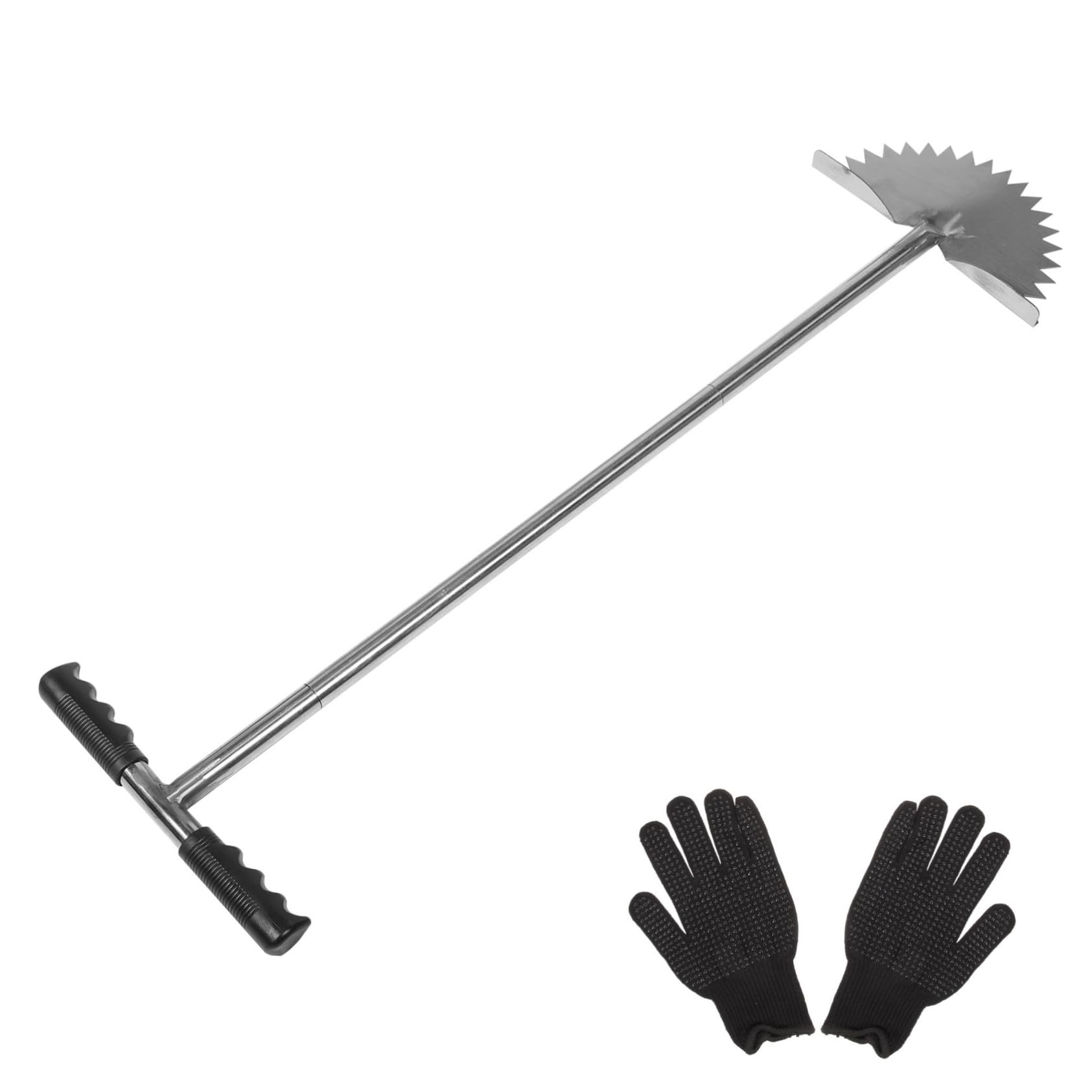 Toyvian Bordatore Prato Denti Seghettati Utensile Manuale per Tagliabordi Giardino Pala per Bordatura Prato Impugnatura Attrezzatura Portatile per Rifinitura Bordi Erba