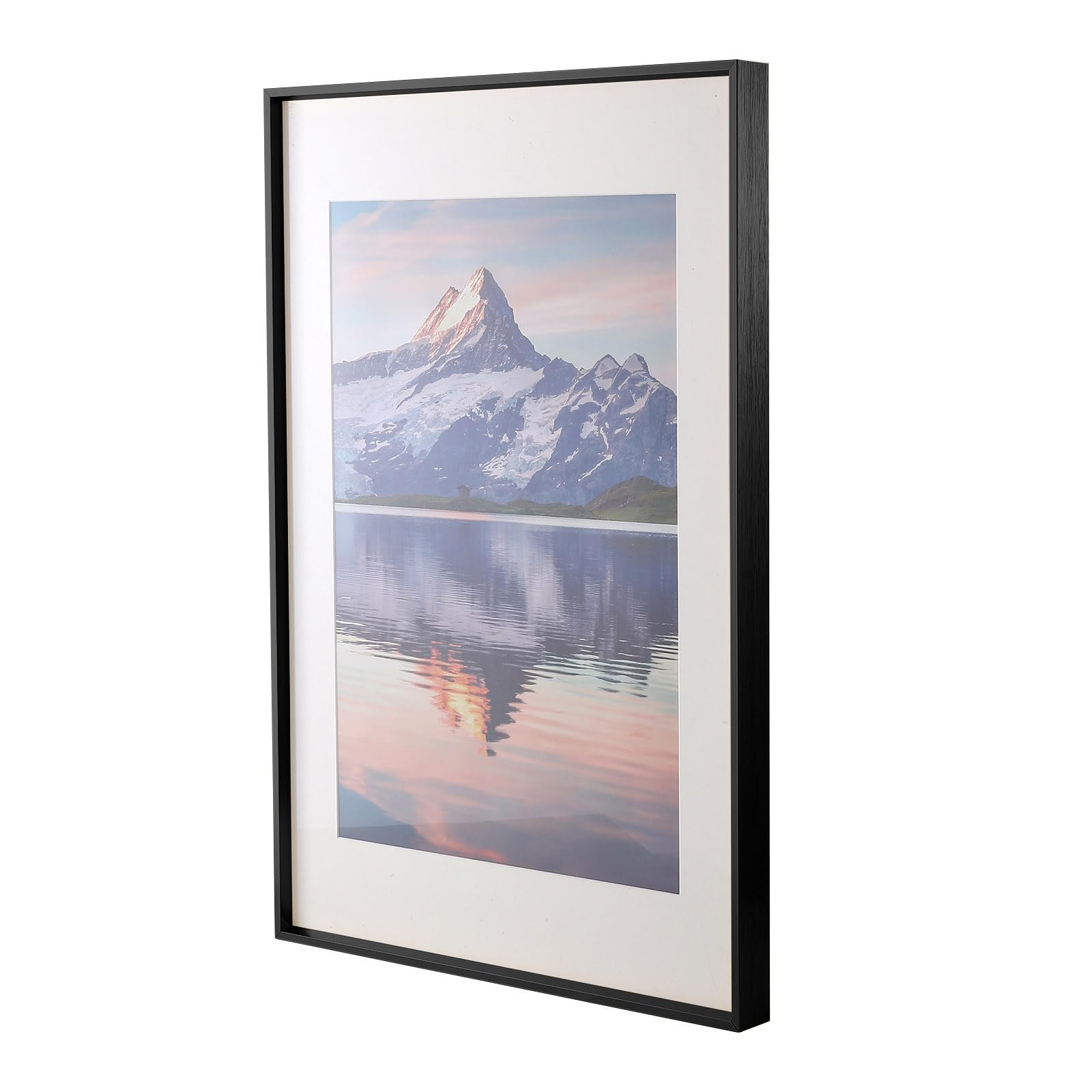 Cadre photo noir wyooxoo pour décorer le salon avec une affiche 61 x 91,4 cm