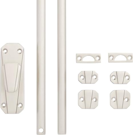 Signature Hardware 482847 Stanwin Brass Cremone Bolt for 2-1/4' Doors