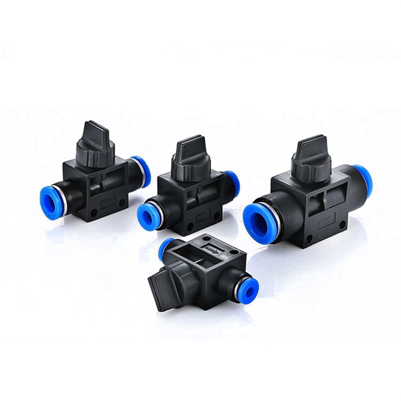 Conectores de aire Vavle HVFF válvula de acelerador tubo de Control de flujo ajuste de empuje rápido 6mm 8mm 10mm 12mm 14mm válvula de conmutación Manual neumática (Color : HVFF Valve, Size : 14mm)