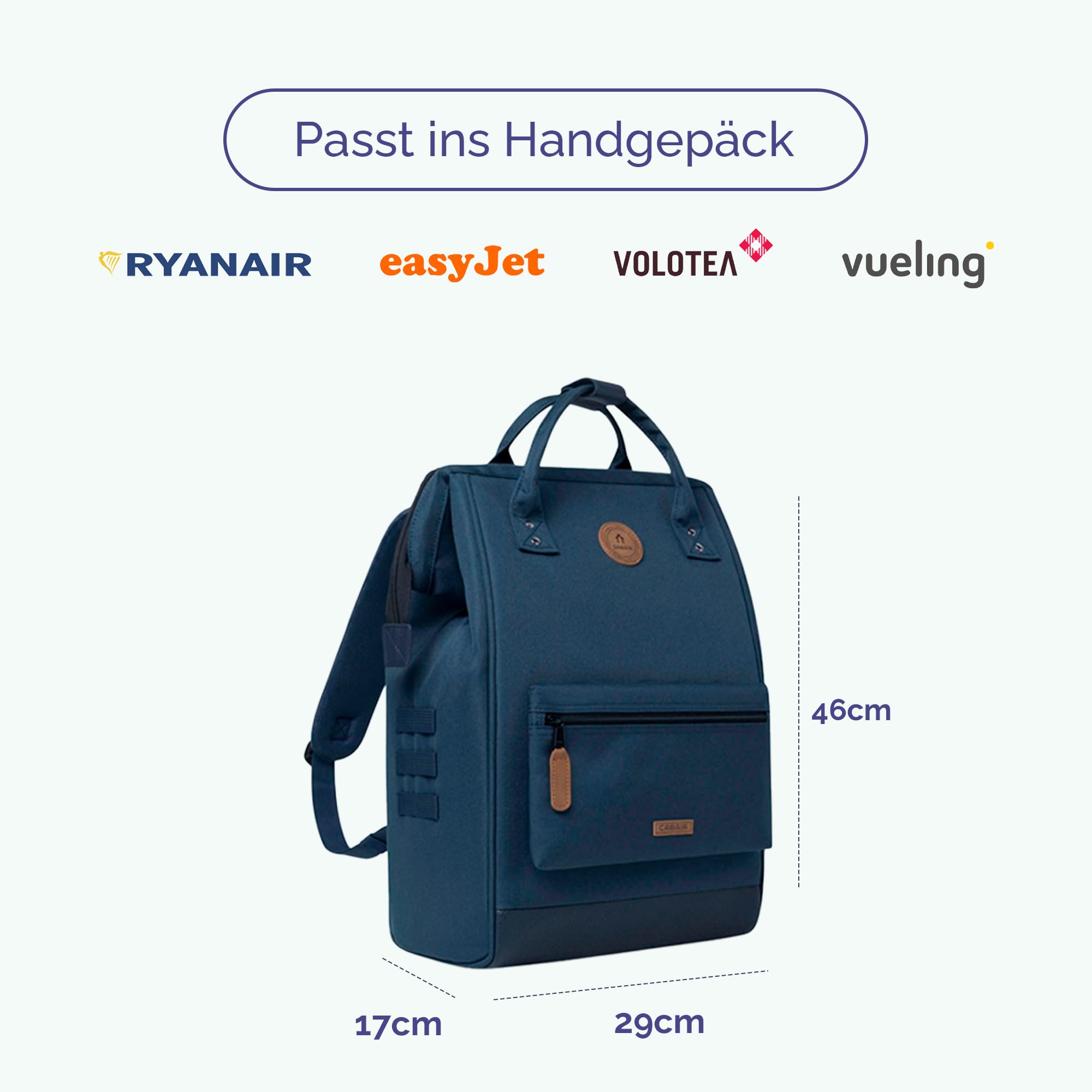 Cabaïa Wasserdichtes Rucksack - MOLLE-System und Trendiges Design für Männer und Frauen - Robustes Nylon – Bild 4