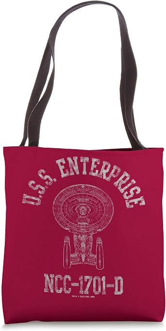 Star Trek Enterprise D Athletic Tote Bag