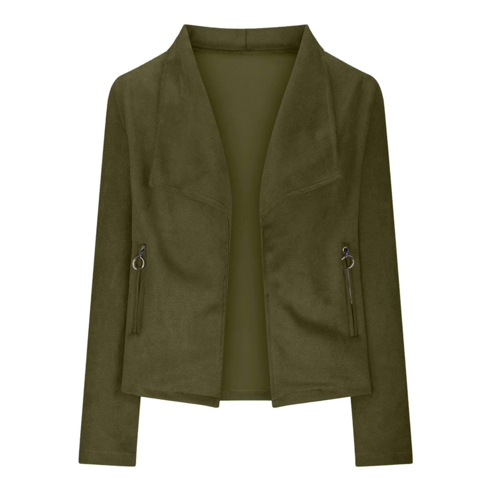 Sportlicher Blazer Damen, Sommer Blazer Damen Dressy Langarm Blazer Business Casual Outfits Für Die Arbeit Mit Tasche Kurzblazer Jacke Kurzblazer Mit Stretch Breathable Sweatblazer Damen Sportlich