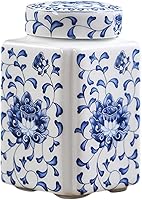 Vista 7 de Fenteer Tarro de cerámica de jengibre, frasco de templo de porcelana, delicado estilo chino, tarro decorativo multiusos, jarrón de flores