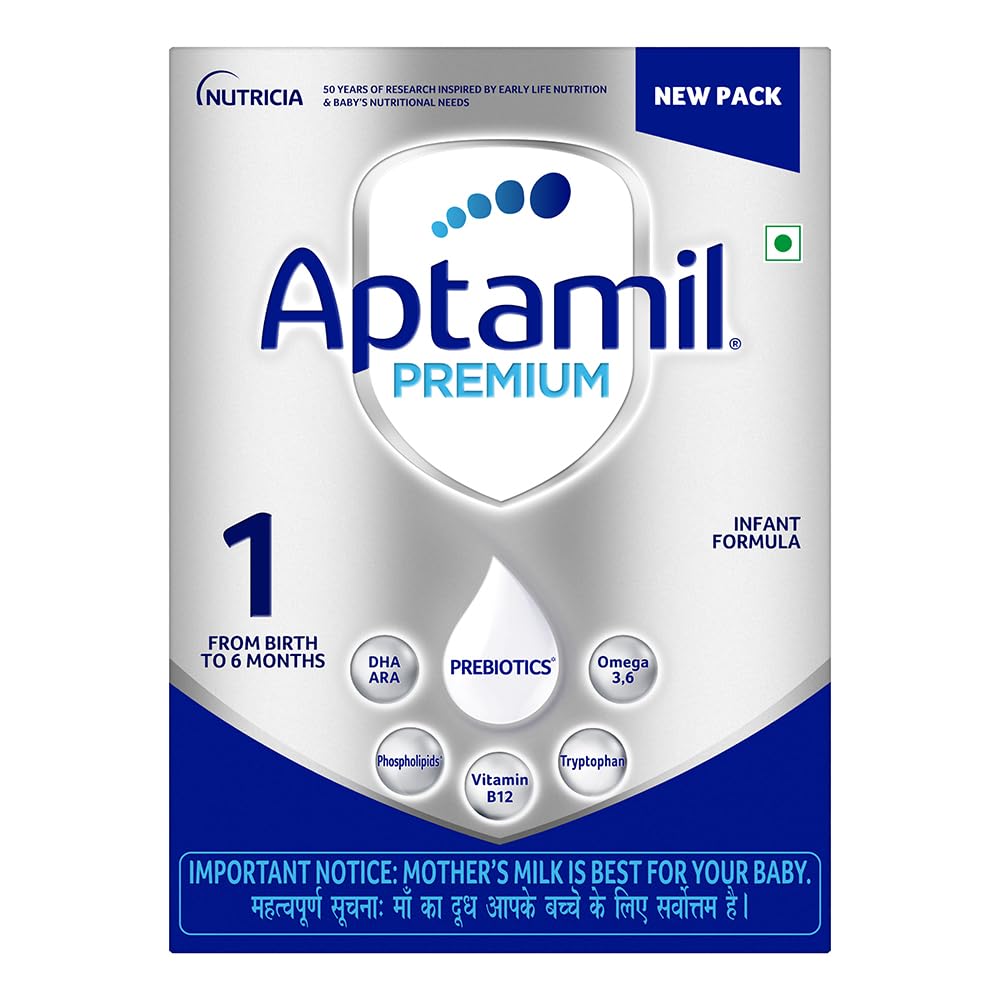 Aptamil Premium Infant Formula Milk Powder for Babies - Stage 1 (Upto 6 Months) - with Prebiotics and DHA - 400gms - BIB Pack-image-26