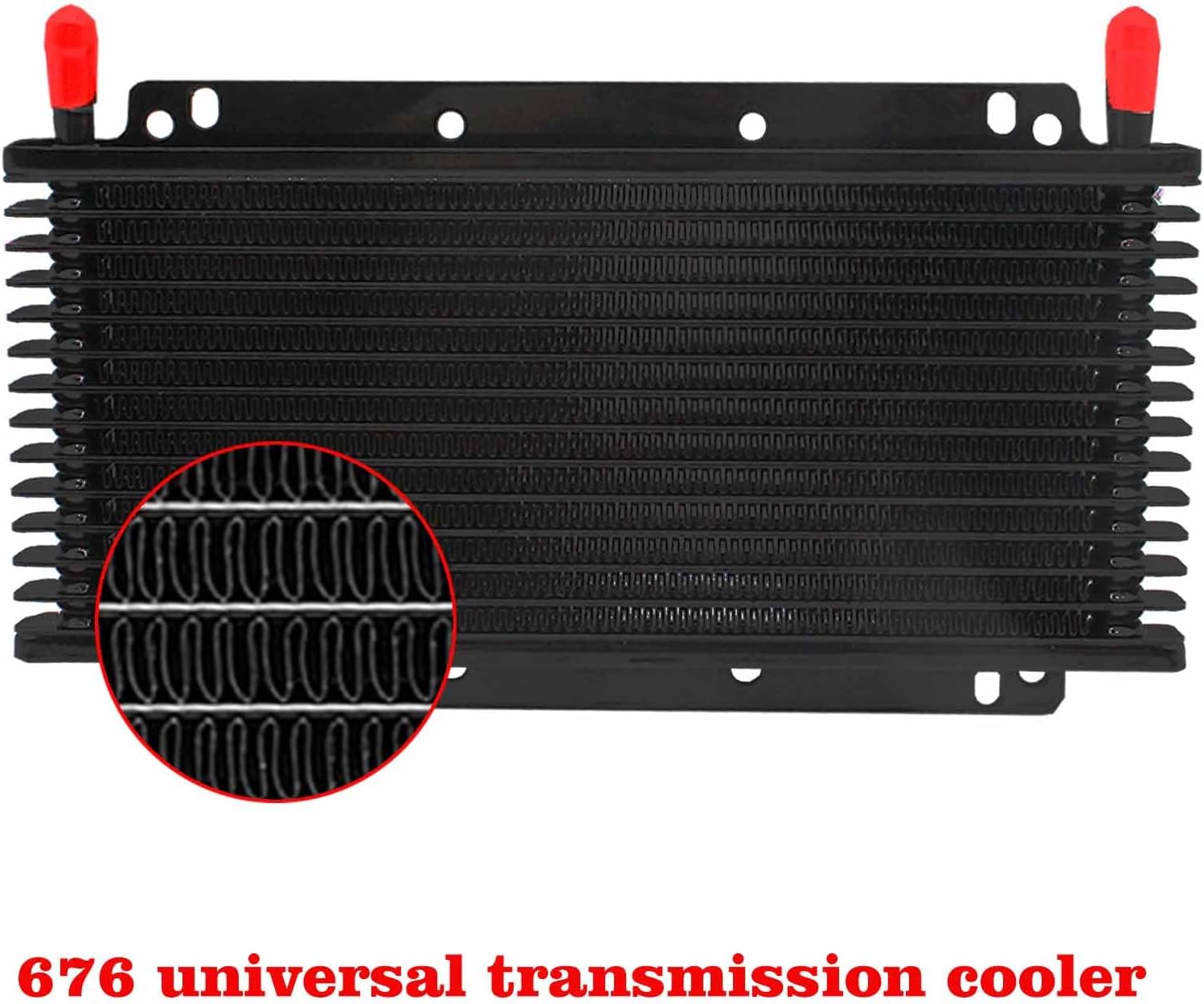 Aluminum transmission cooler kit,Cooling protection, Improving car performance,11 x 5.88 x 0.7 inches