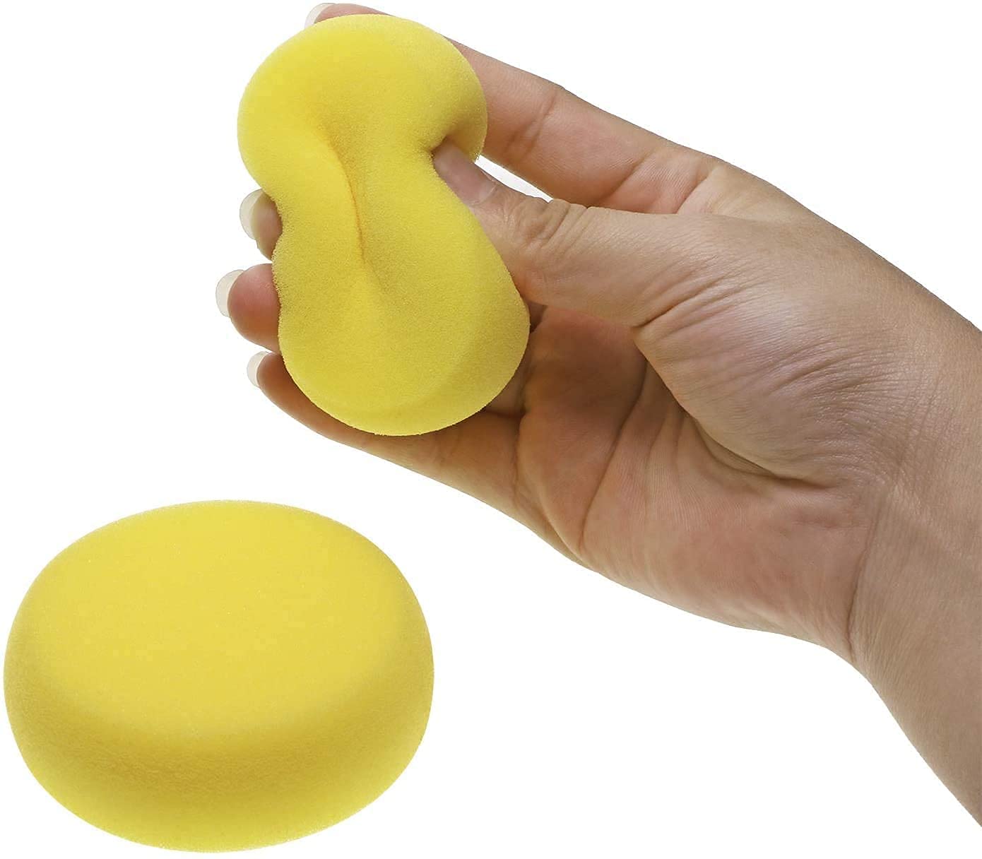 Amazon Brand β Umi Round Synthetic Paint Sponge for Painting, Crafts, Pottery, Cleaning and More (Set of 4 pc) 1