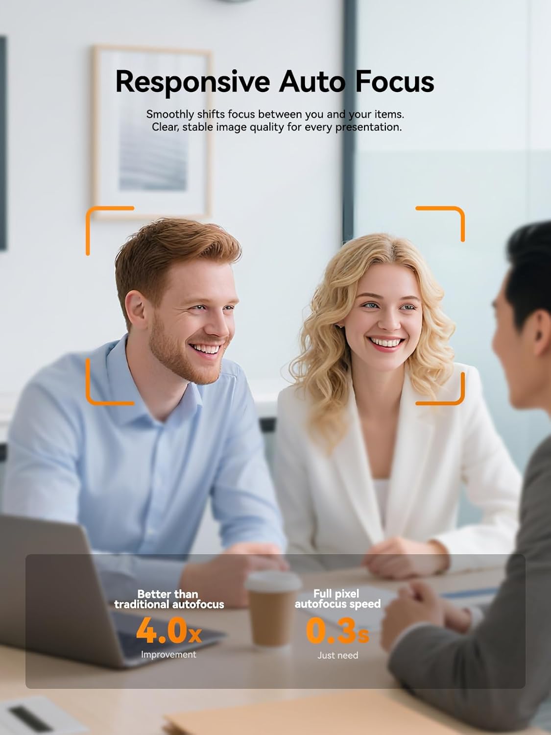 Spedal 4K Webcam with Tripod, Wide Angle 120° USB Webcam, Sony 1/2.8" Sensor, Dual Microphones, Remote Control, Auto Focus for Video Conferencing, Online Meetings, Streaming, Zoom & Teams - Image 4