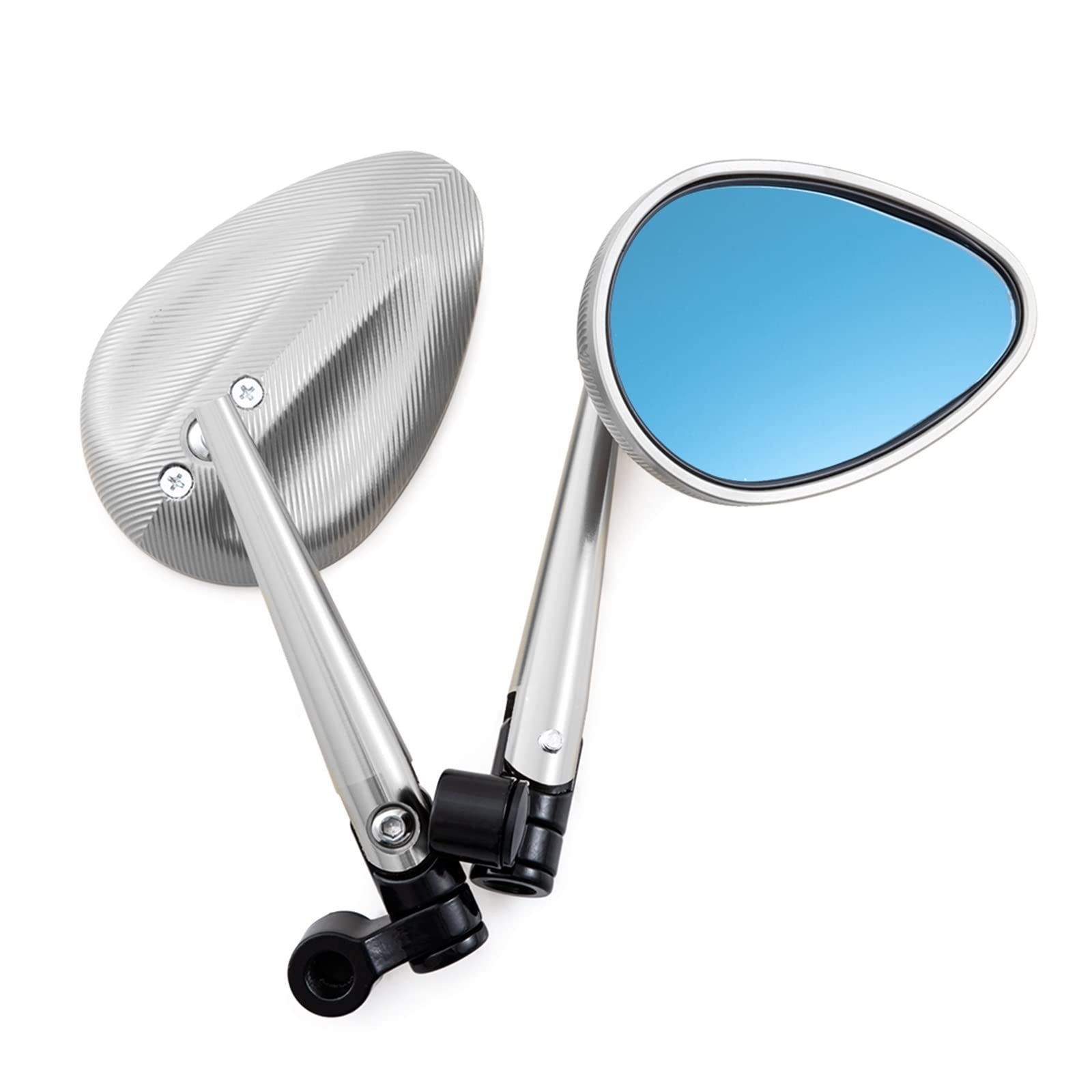 Rearview Mirror For Y&AMAHA For Ys 150 For T&-MAX 530 For T&DM 850 Fz6n Mt10 C8 For N&MAX 155 Fazer8 Universal Motorcycle Rearview Mirror CNC Side Mirrors Bar End Mirror (Color : 1)