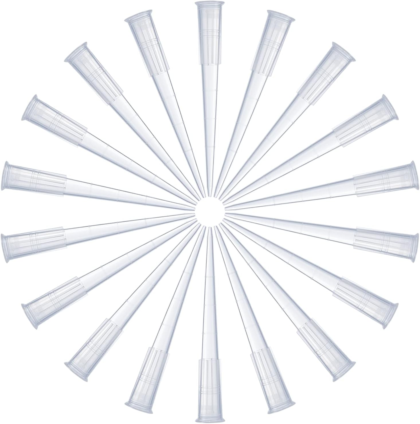 FOUR E'S SCIENTIFIC 200ul Pipette Tips 1000pcs Universal Pipettor Tips Non-pyrogenic DNAse/RNAse Free Autoclavable