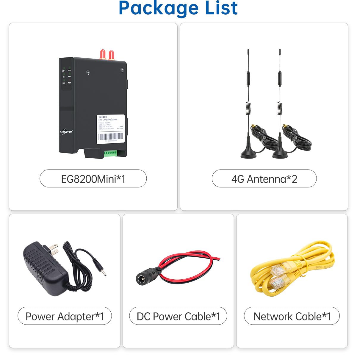 EG8200Mini M2M MQTT Modbus Edge Computing PLC Gateway RS485 RS232 Seriell zu 4G LTE WLAN Ethernet Industrielles IoT-Gateway, unterstützt Node-RED PLC-Fernsteuerung (Din Rail)