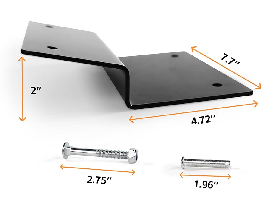 Loading Ramps For Pickup Trucks MAXXHAUL 50872 Steel Ramp Top Kit - Quickly Create Your Own Ramps With 2"x8" Planks To Safely Load ATV Motorcycle And Lawn Equipment On And Off Your