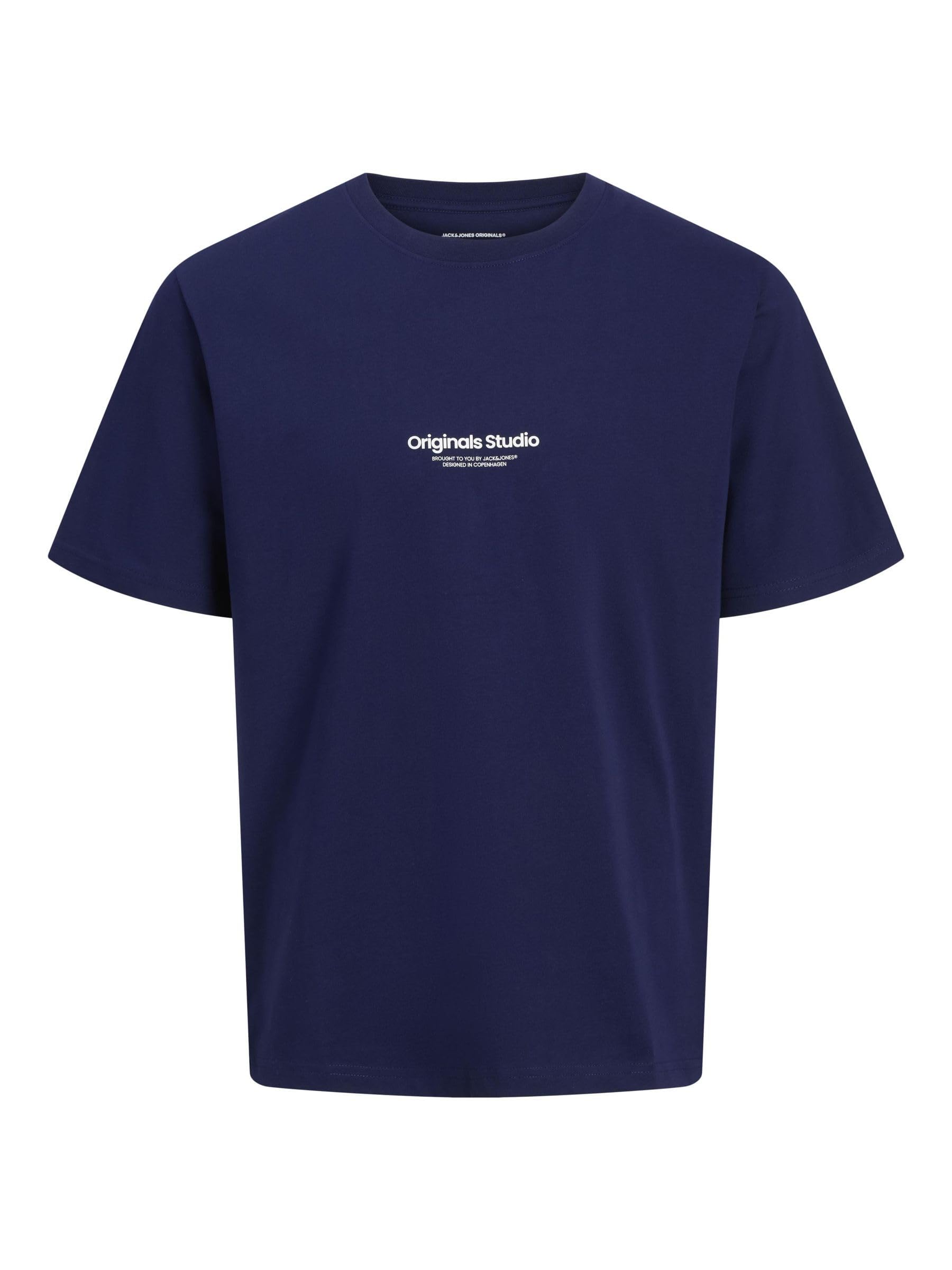 JACK & JONES JORVESTERBRO Tee SS Crew Neck Noos Uomo T-Shirt Blu XL 100% Cotone Regular