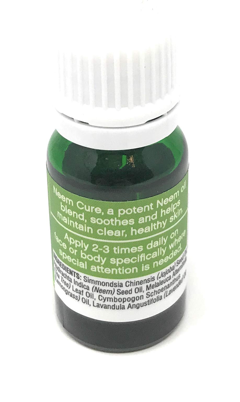 justneem Neem Cure Oil for Skin – Cold Pressed Neem Oil Blend with Jojoba & Tea Tree – Soothes Acne, Psoriasis, Eczema, Rosacea, Cold Sores & Bug Bites – Face, Body, Hair & Pets – 0.3 oz — Amazon image 2