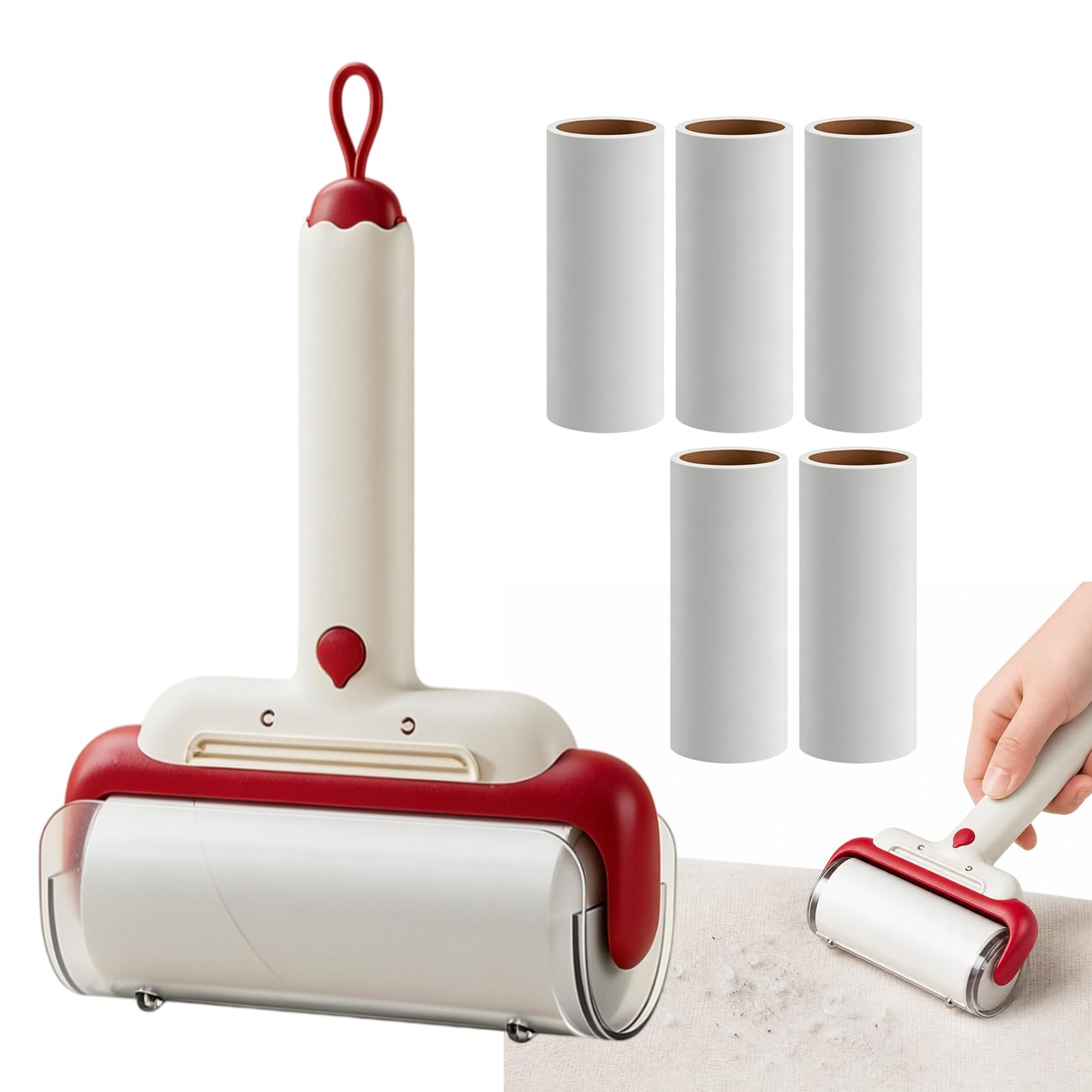 LLHONG 3 in 1 Lint Roller, Pet Hair Remover, Reusable Lint Roller Refills