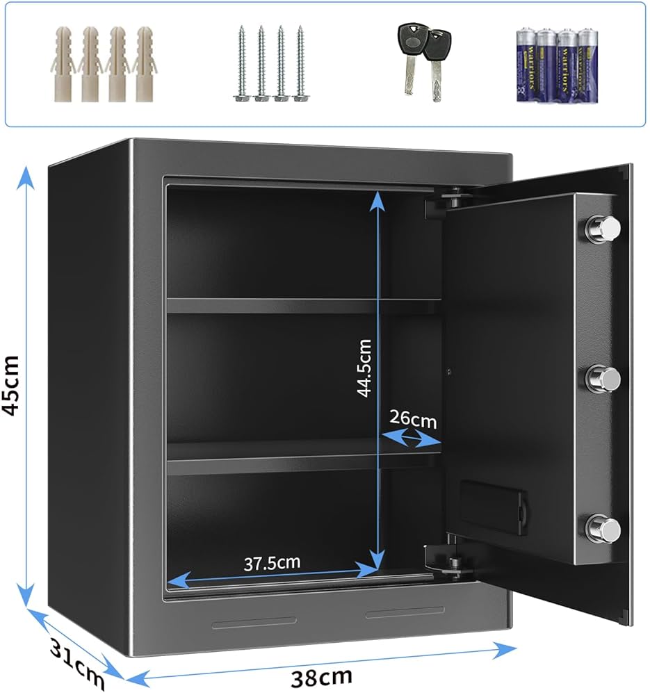 NATRKE 金庫 家庭用金庫 テンキー式 電子金庫 防犯金庫 Amazon.co.jp: NATRKE 金庫 家庭用金庫 テンキー式 電子 防犯