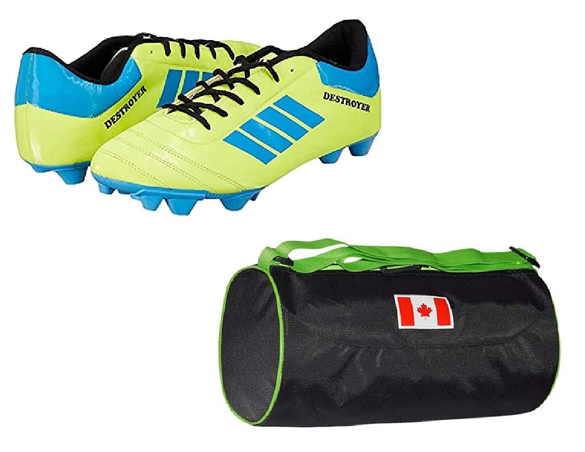Sports Bag Vancouver Large Black With Gowin Football Shoe Destroyer Cyan Size-8-image-17