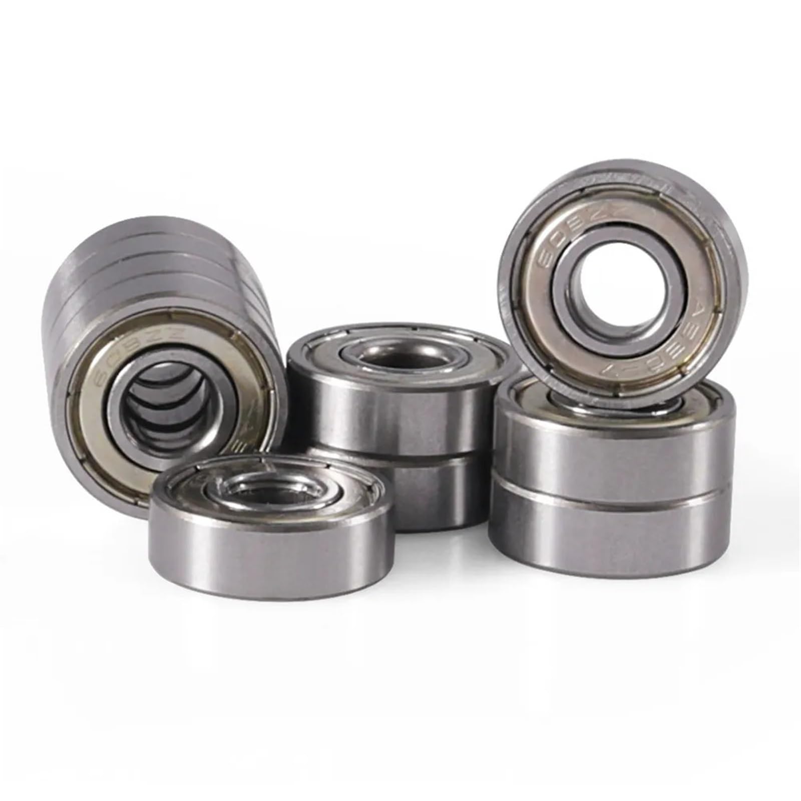 KNIUWMBMH 10-100pcs Ball Bearings 608ZZ 623ZZ 626ZZ 687ZZ 607zz Deep Groove Miniature Bearings for Skateboard Scooter 3D Printers Bearings(685zz)