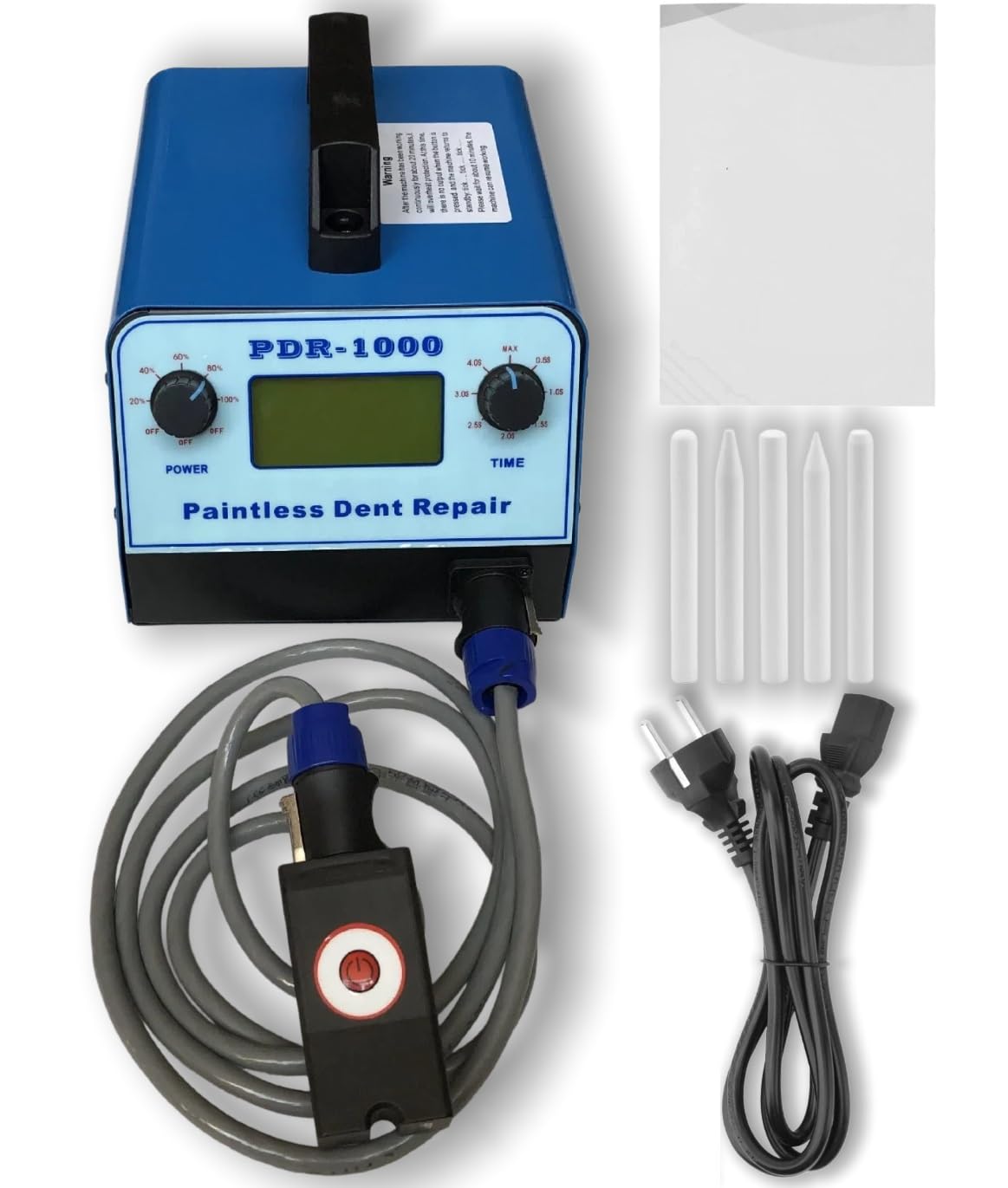 KJZQXYX Car Paintless Dent Repair Removing Tool,Auto Body Dent Repair Kit, Hot Box Induction Heater, 1000W PDR Heater Machine (Blue)