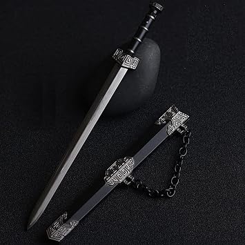 1/6 Scale 6.69 Qin Dynasty Metal Ancient Sword &Sheath for 12 Soldier Warrior Action Figure Body Doll Custom Metal Color