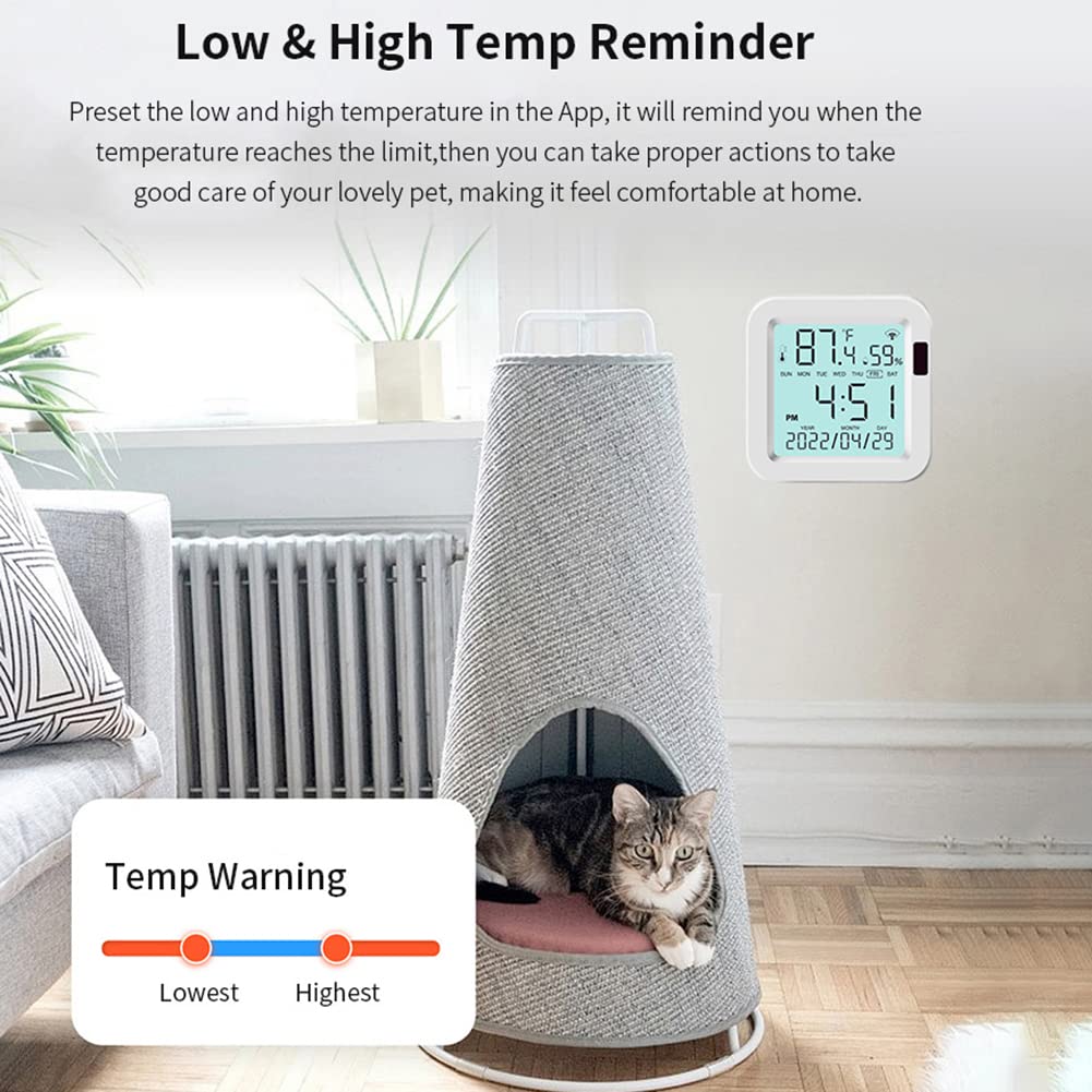 ZYWUOY Igrometro intelligente del termometro Wifi per Tuya Smart Sensore di temperatura Umidità Detector Igrometro Termometro da Usb