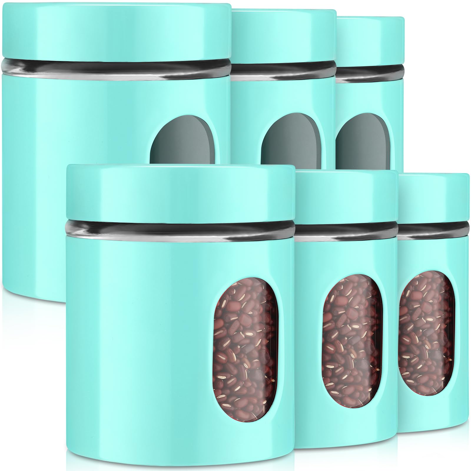 Juego De Recipientes De Cocina De Resina Para Gatos, Frasco Hermético De Vidrio Con Tapas De Madera, Recipientes De Almacenamiento De Alimentos Para Tarros De Café (color