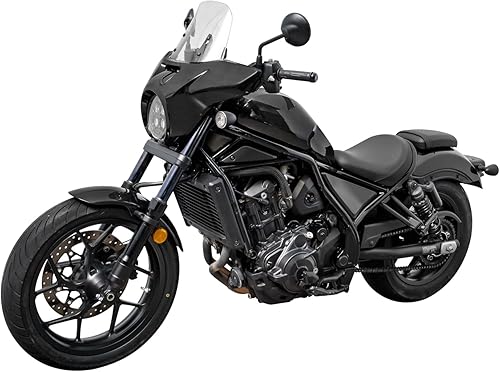 Vista 11 de Carenado de motocicleta para Honda Rebel CMX 1100 Rebel1100 CMX1100 CMX1100 2021 2022 2023 2024 2025 2026 Máscara de viento deflector cubierta gris