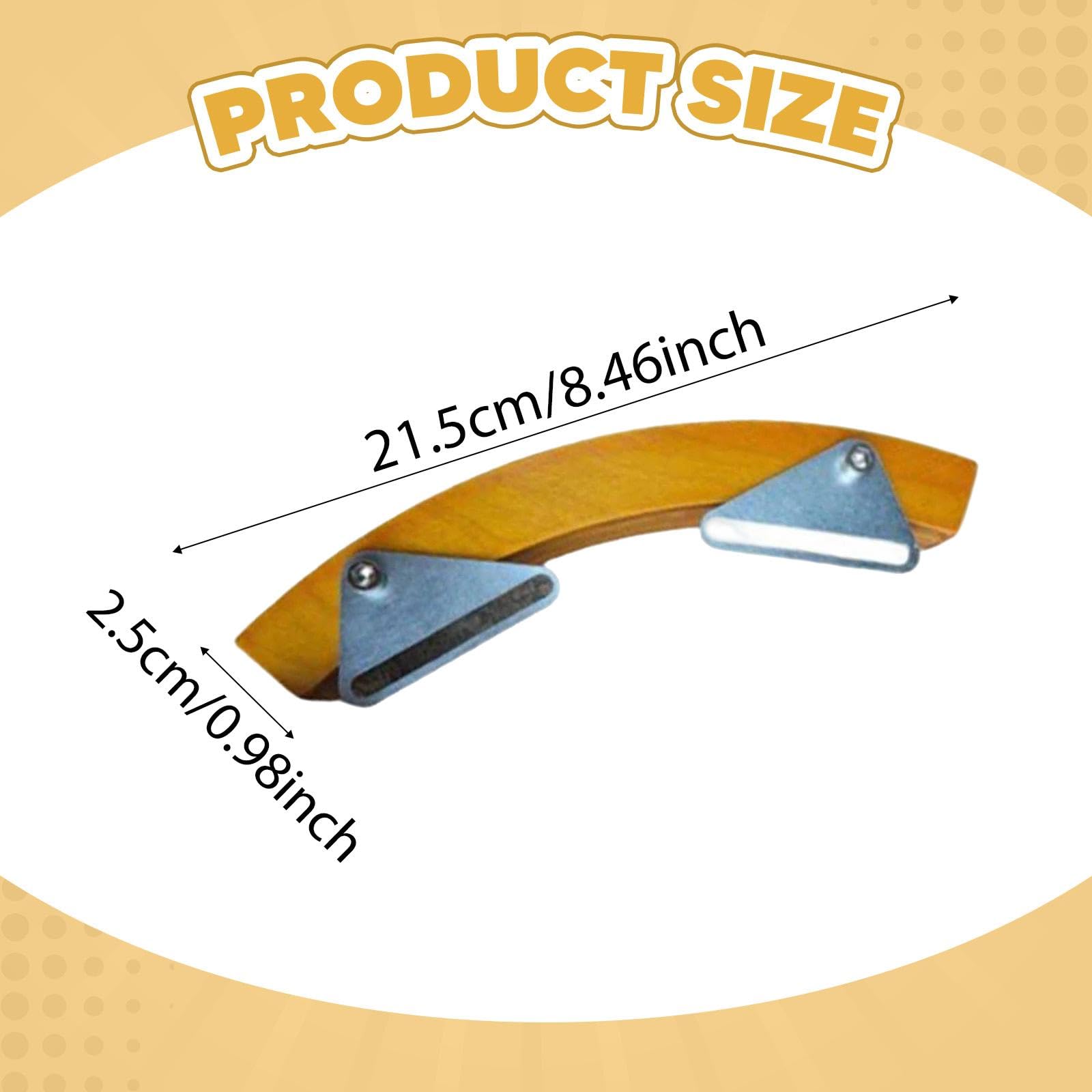 Click Percussion Wood Block Accessorio Drum Rimshots Blocco Riser Legno Montaggio Rapido Ideale per Musicisti E Studenti Adatto per Allenamenti Studio, Giallo