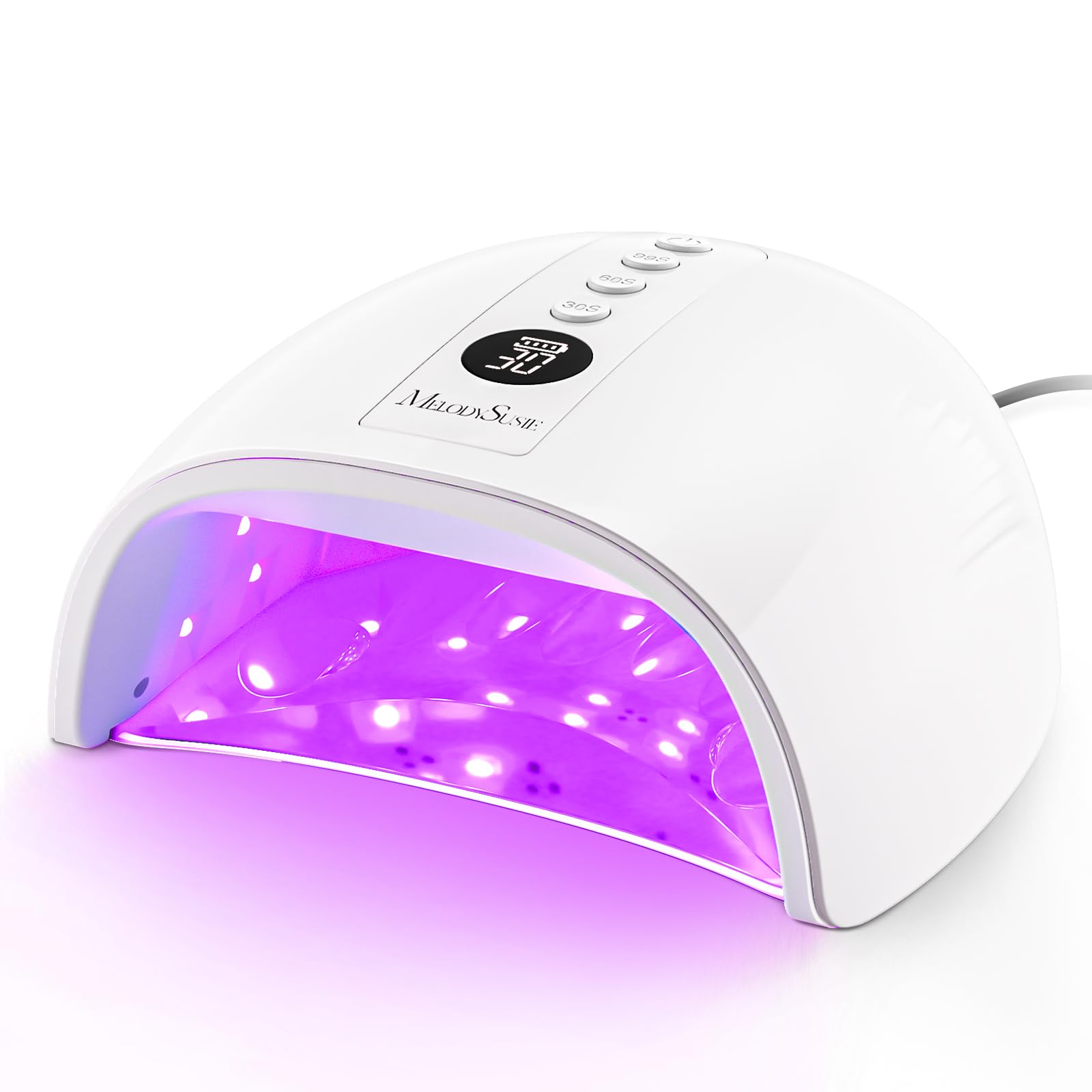 MelodySusie P‑Plus30B UV Nail Lamp for Gels with 3 Timer Smart Sensor