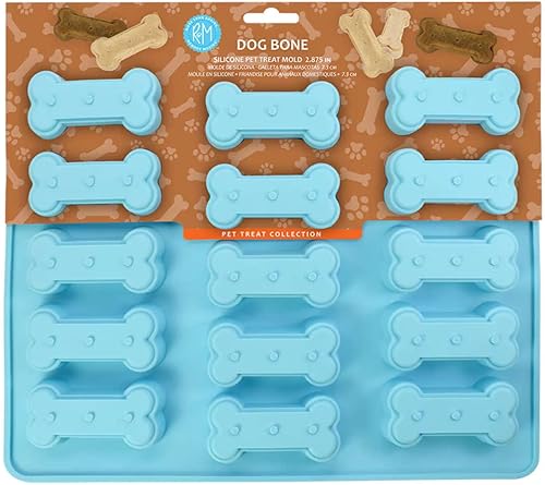 Miniatura 3 de R&M - Molde de silicona de hueso de perro para golosinas para mascotas, dulces, chocolate y cera. Antiadherente y apto para lavavajillas.