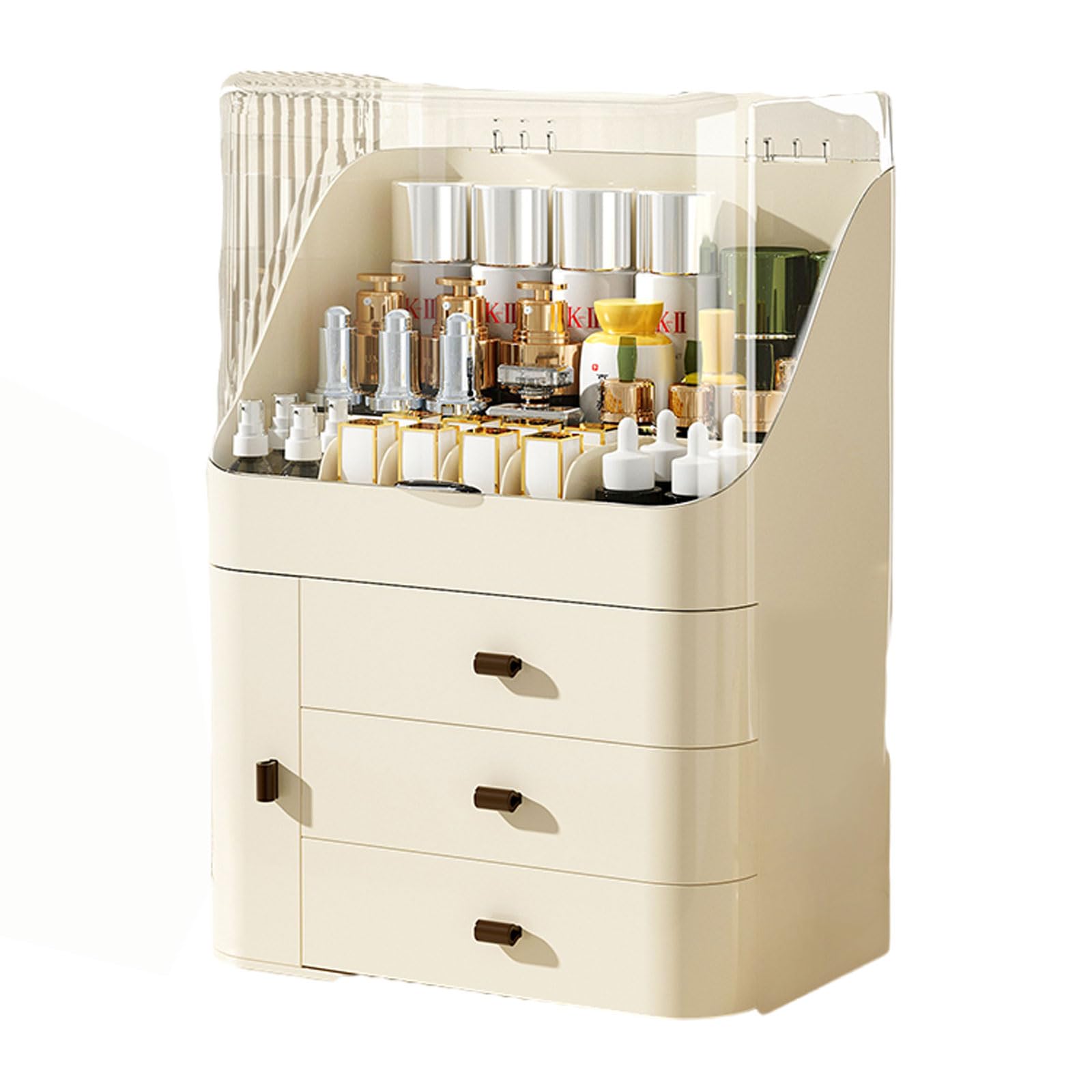 Organizzatore per Trucchi,Custodia per Cosmetici Antipolvere con cassetti,Organizzatore per Trucchi,Organizzatore per Cosmetici,Organizzatore per Cura della Pelle,Organizer per Tavolo da toeletta Co