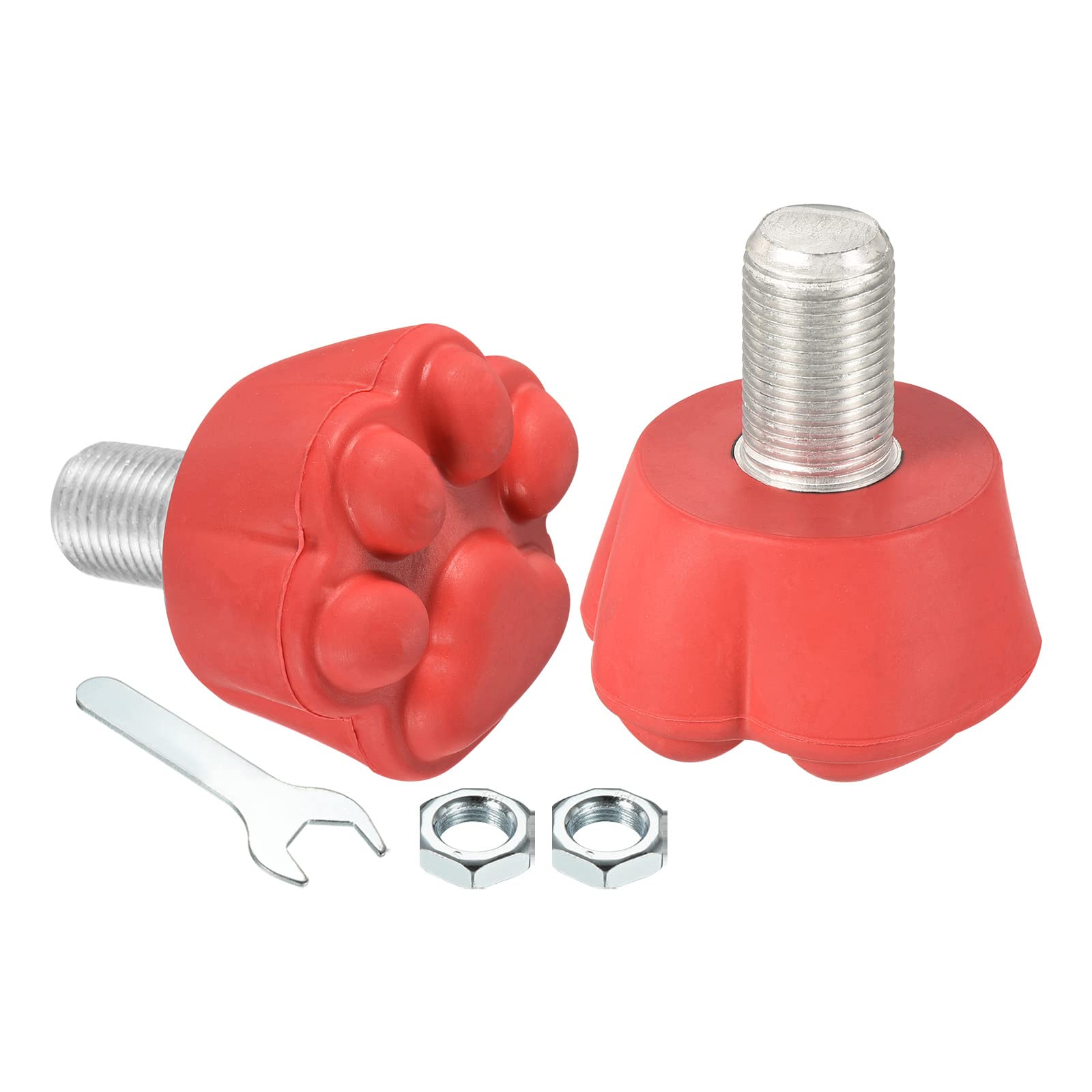 PATIKILRoller Skate Toe Stops with Bolts, 82A Rubber Brake Stoppers Block Cat Claw for Roller Skate Accessories Replacement