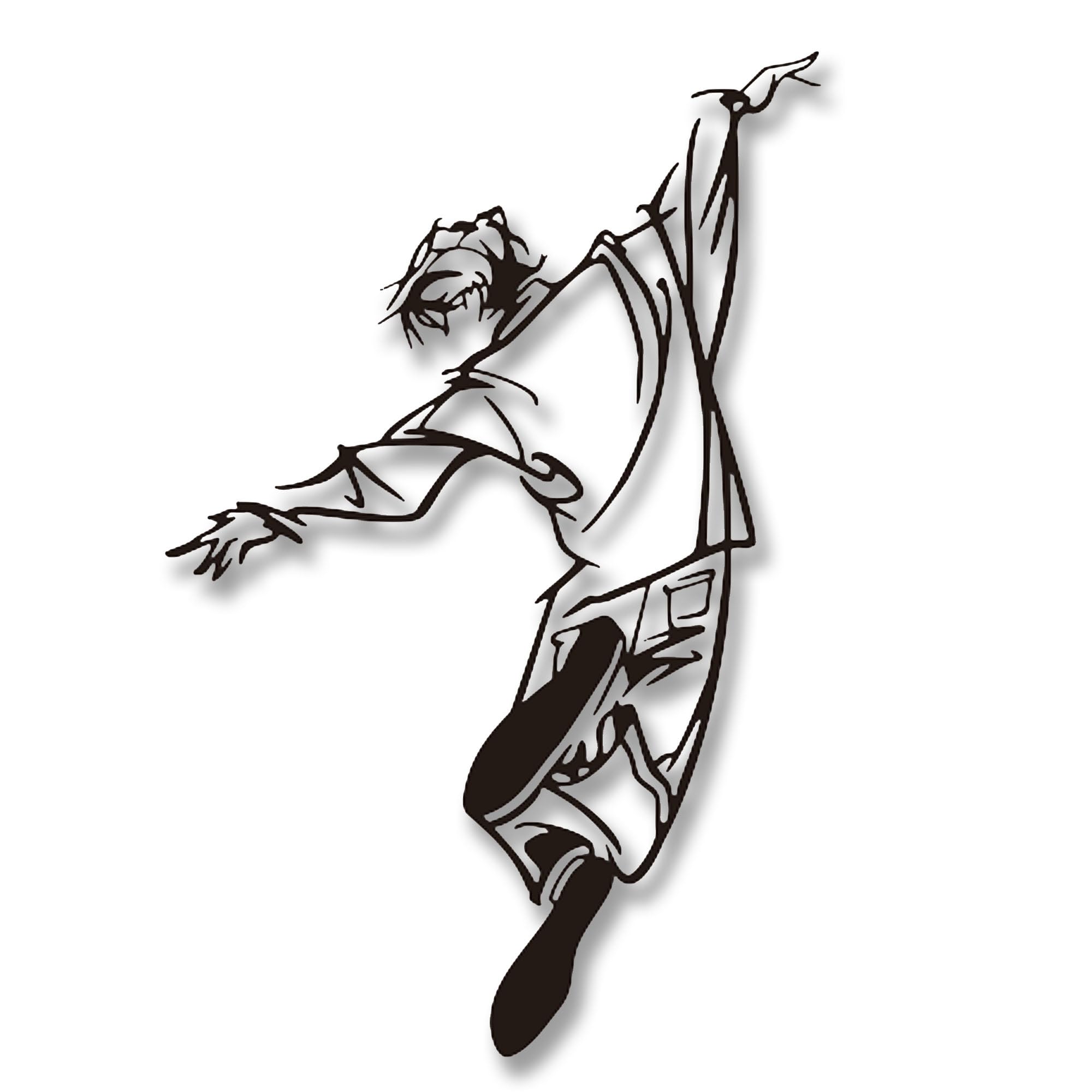 Xedatric Dynamic Dancer Metal Wall Art - Hip Hop Inspired Sculpture for Teen Boy Room Decor, Modern Dance Wall Sculpture, Premium Metal Wall Décor for Home, Studio