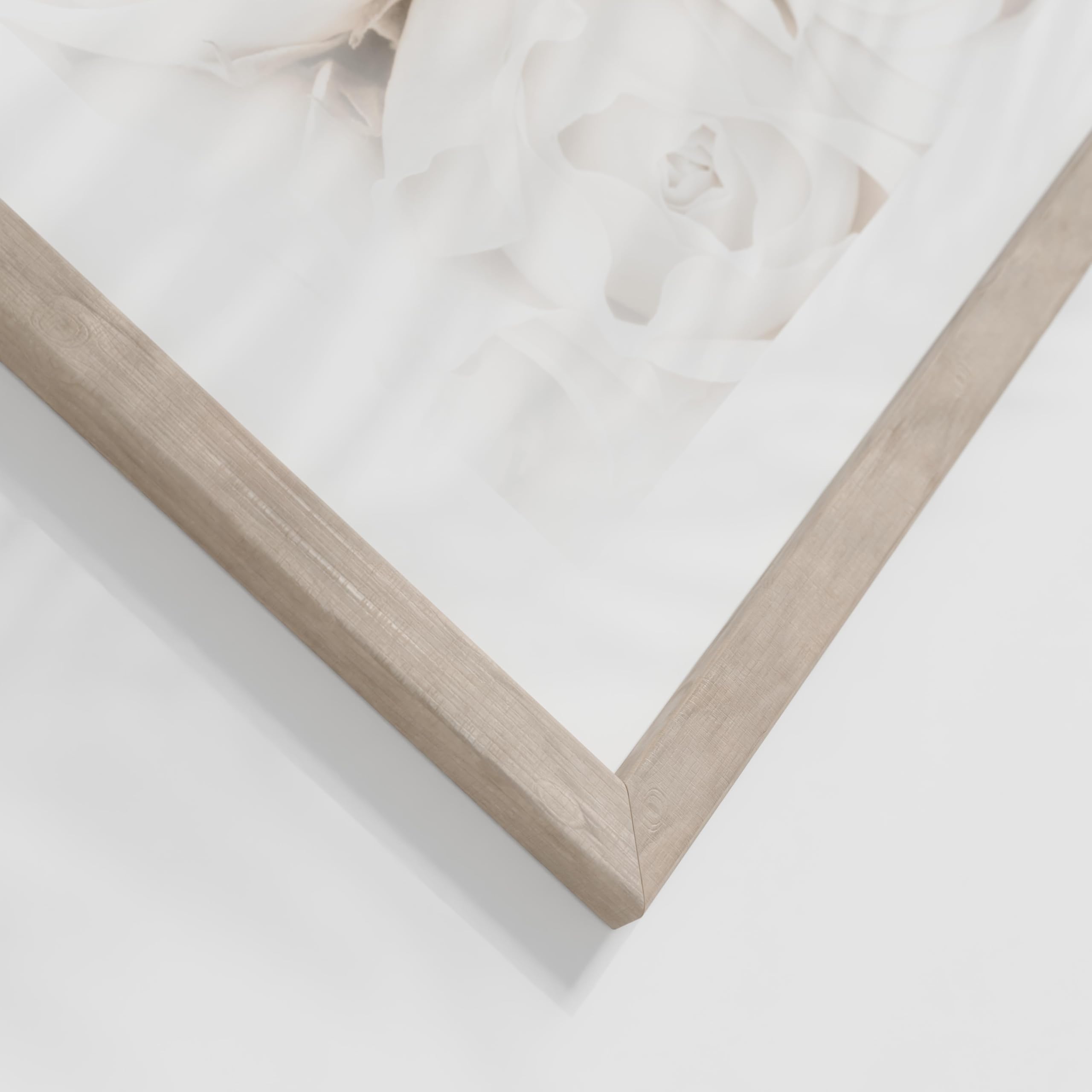 Novart Wandbilder mit Rahmen Boho - Wohnzimmer Schlafzimmer Wanddeko - 3 Bilder Set Beige - N123136aR1