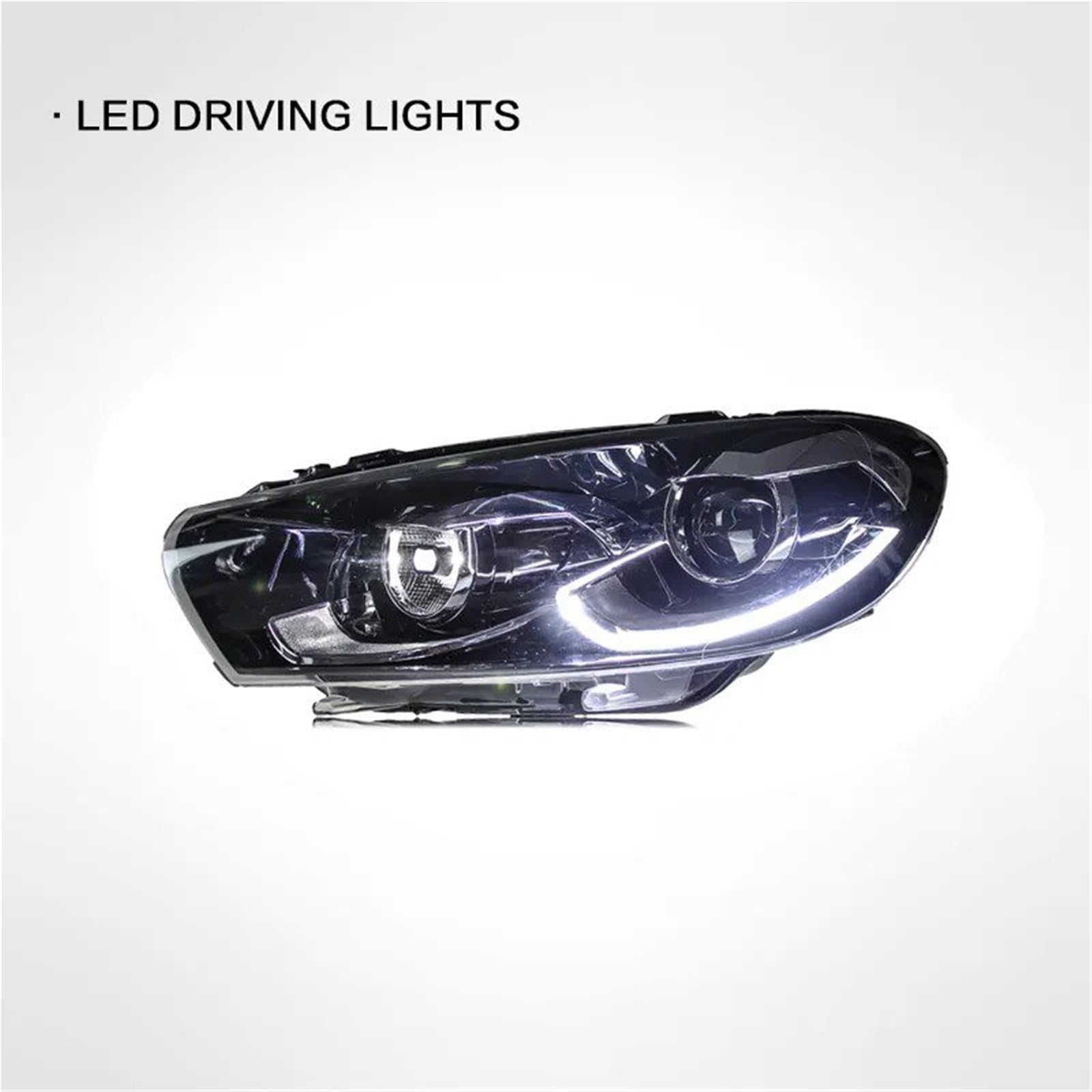 Para VW Para Scirocco 2009-2017 Conjuntos Faros LED Coche Faro Coche