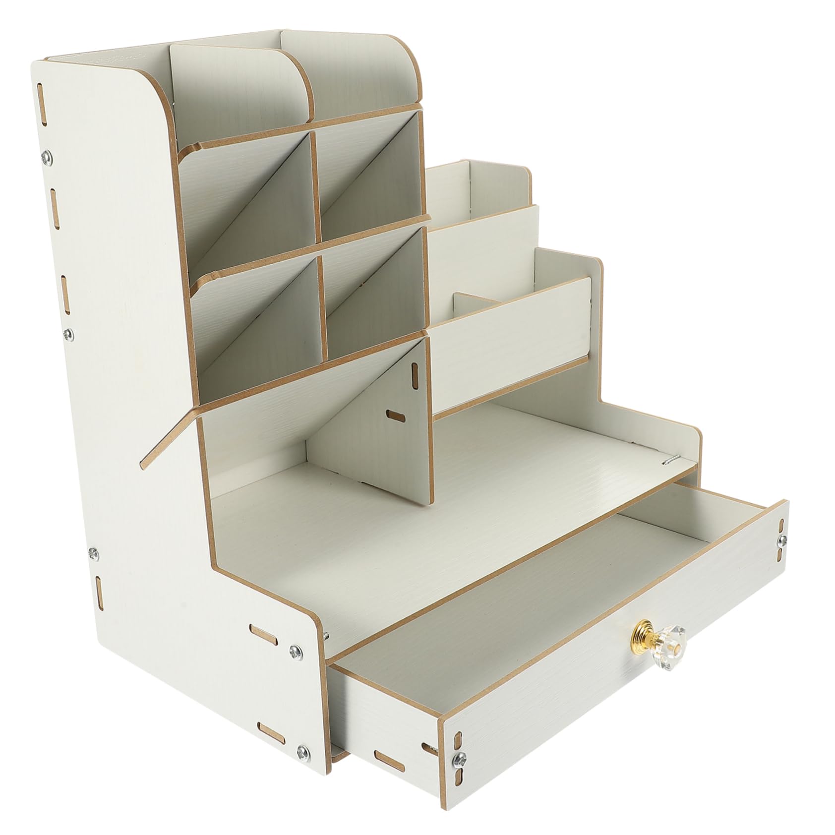 Madera Organizador de Escritorio y Gran Capacidad Compartimentos