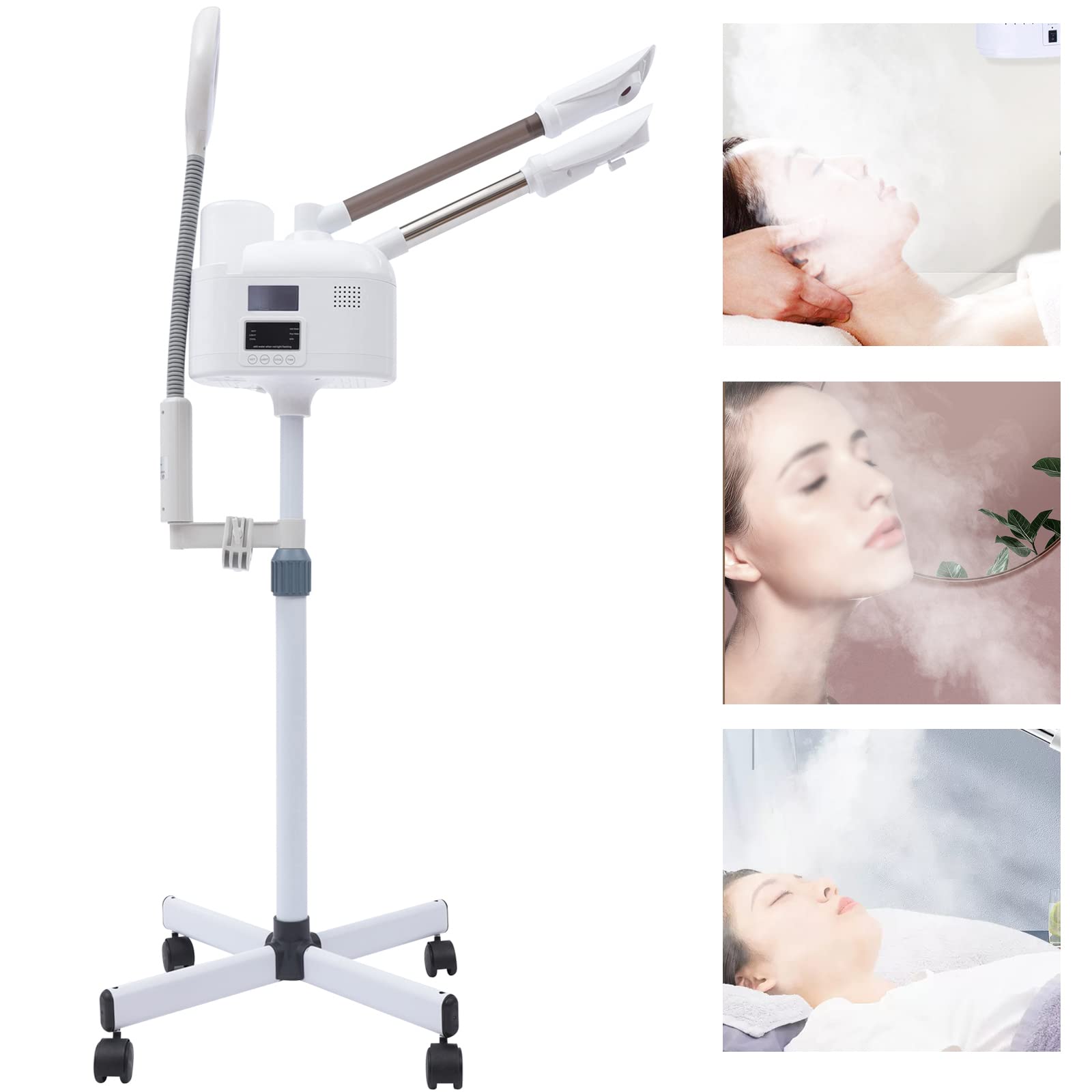 Vaporizzatore facciale Steamer Idratante Apparecchio a vapore per sauna facciale vapore macchina SPA cura del viso spruzzatrice per principianti e cosmetologi professionali