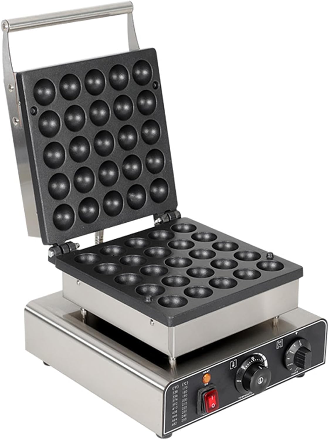 YXYLJOZ Mini Pancake Maker,1750W Commercial Muffin Maker with Intelligent Control,25 Pieces,43 mm Diameter,for Bakeries Restaurants