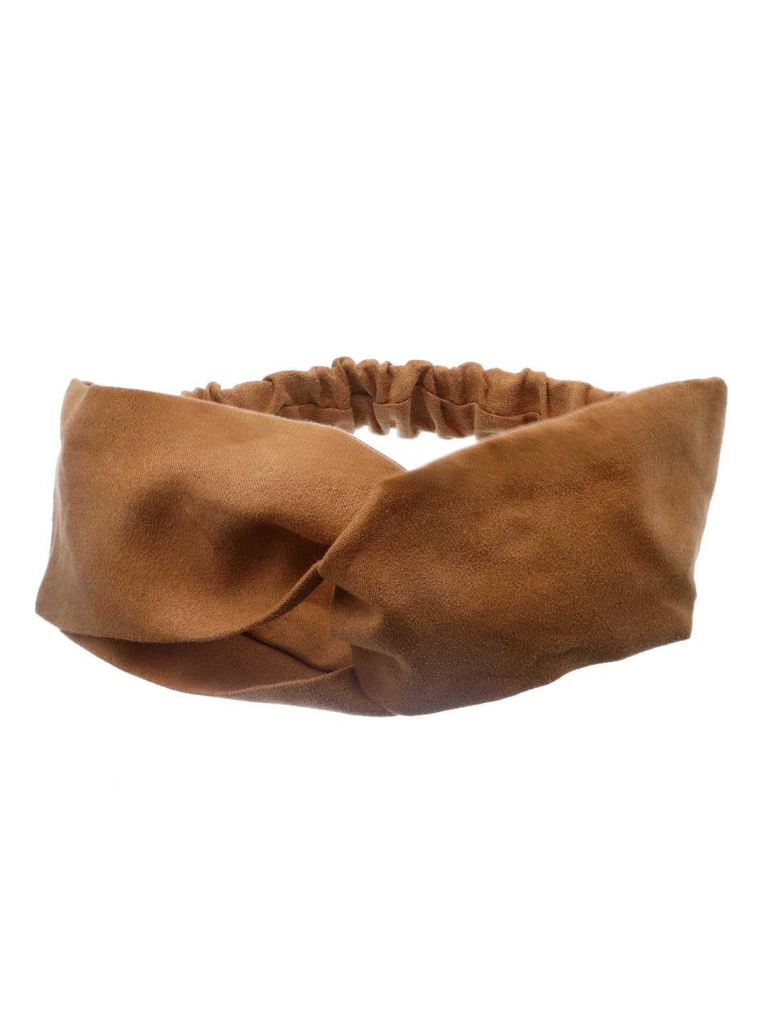 Solid Suede Fabric Knot Stretchable Hairband Headband for Women-image-25