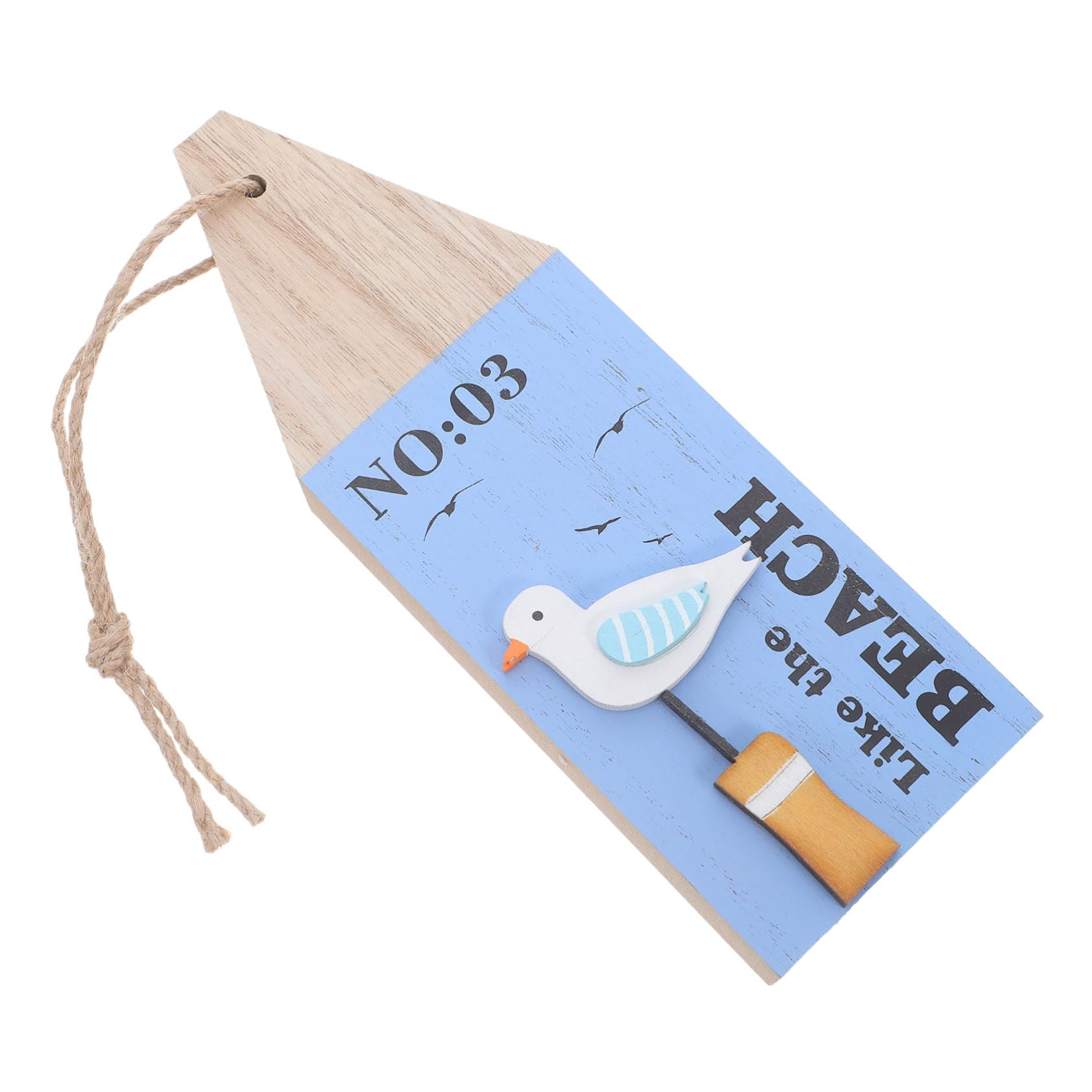 IMIKEYA Mediterranean Wooden Buoy Decor for Home Buoy Wall Decor for Bedroom Living Beach Theme