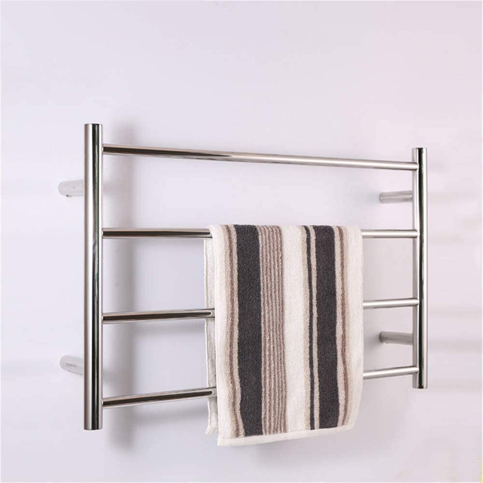 Sèche-serviettes mural en acier inoxydable 500x800x120 mm avec ligne ouverte cachée