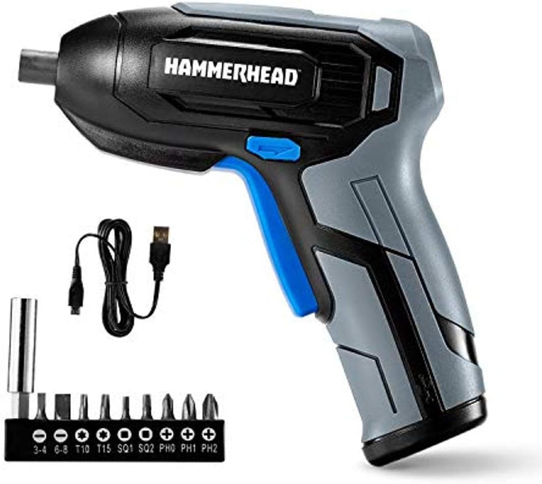 Rechargeable 4V Cordless Screwdriver with 9pcs Bit – HCSD040