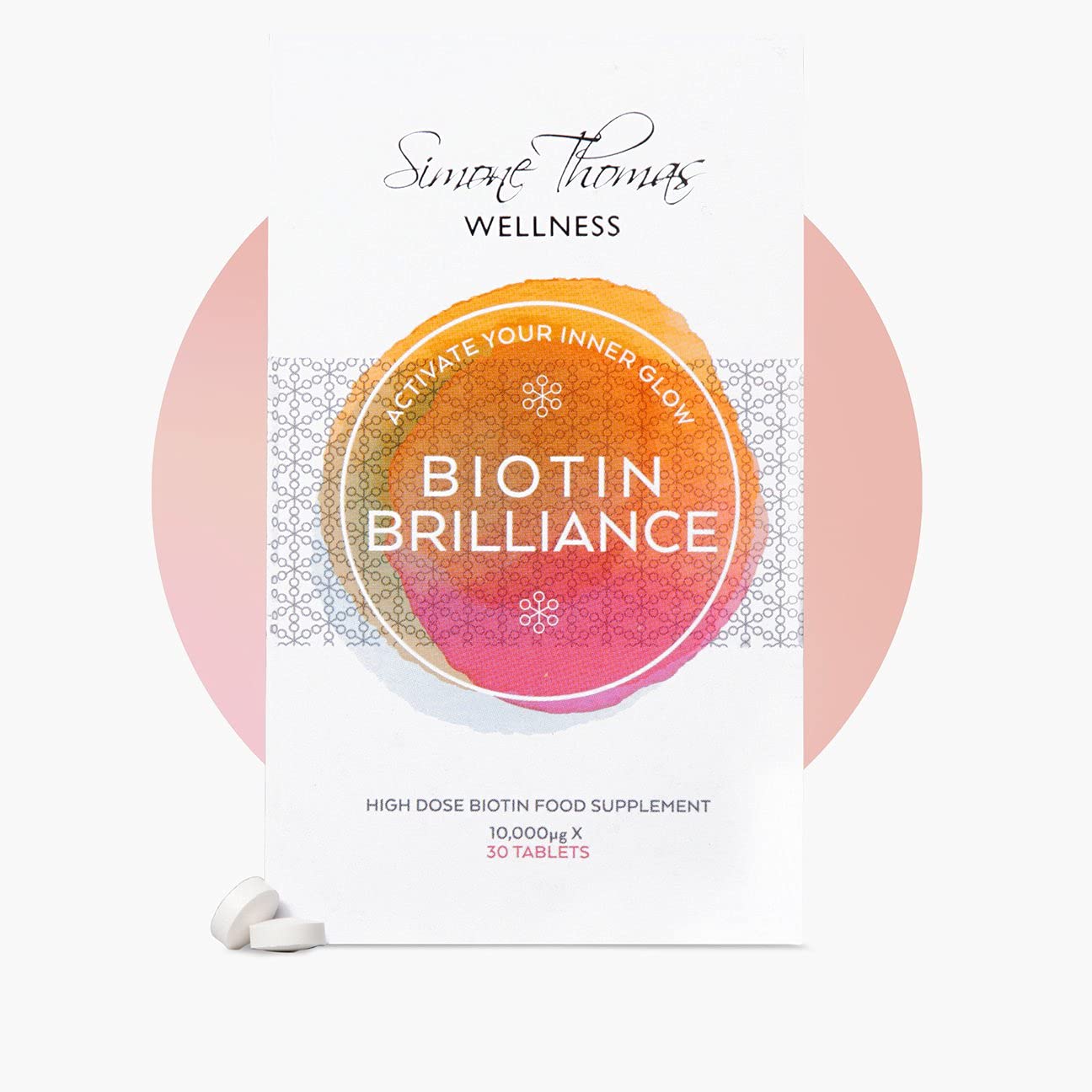 Simone Thomas WellnessBiotin Brilliance Hair Growth Supplements. Hair Vitamins High Dose Biotin. Hair Supplements for Women - 1 Month Supply