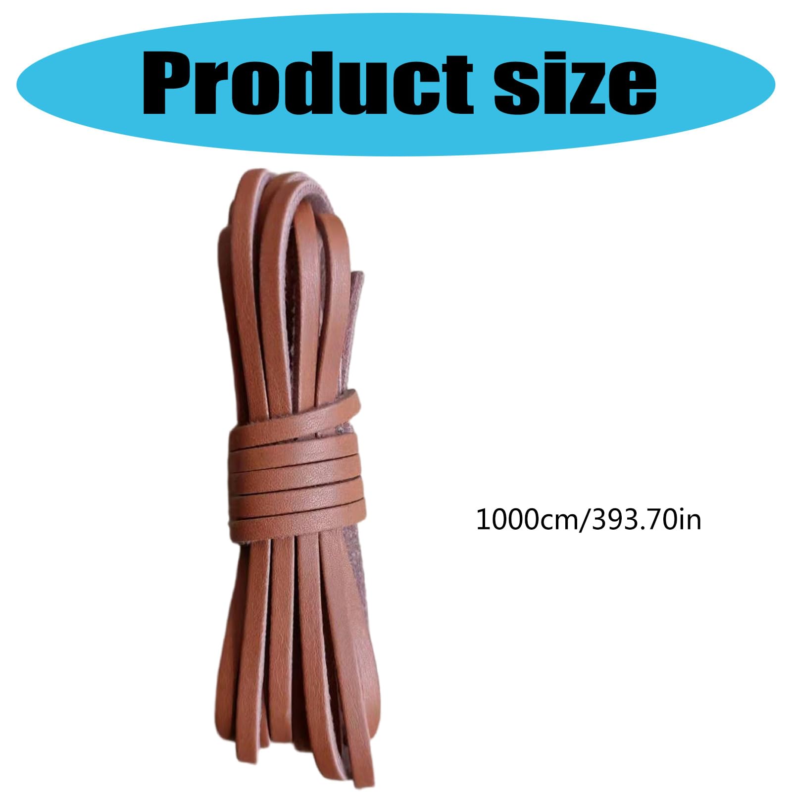 Cordoncino in pelle naturale, 3 mm, 9 m, piatto, per lacci di scarpe, bracciali, creazione di gioielli, naturale