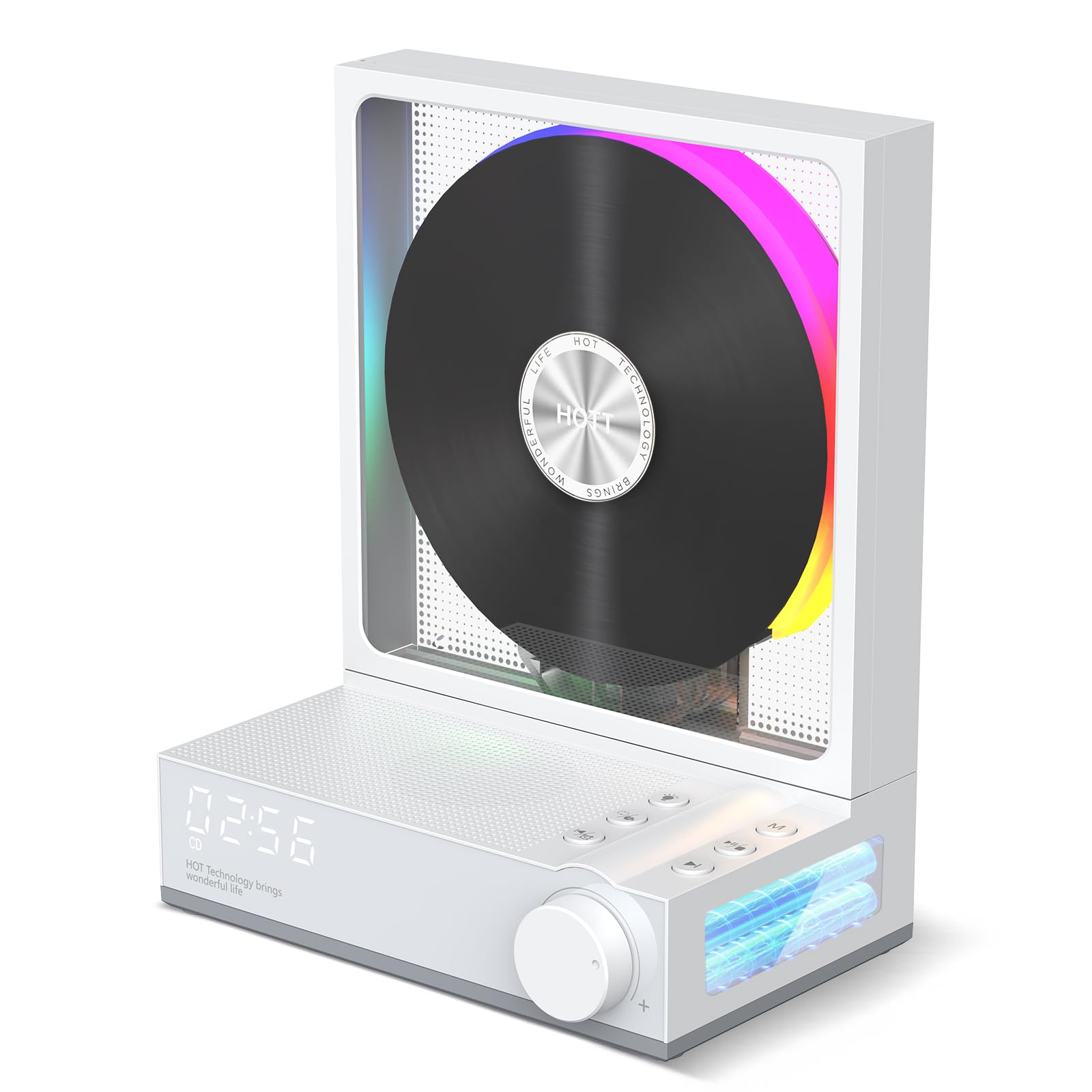 HOTT 卓上CDプレーヤー　bluetooth5.3対応TFカード録音 Amazon.co.jp: HOTT CD プレーヤー Bluetooth5.3 対応 デスクトップ