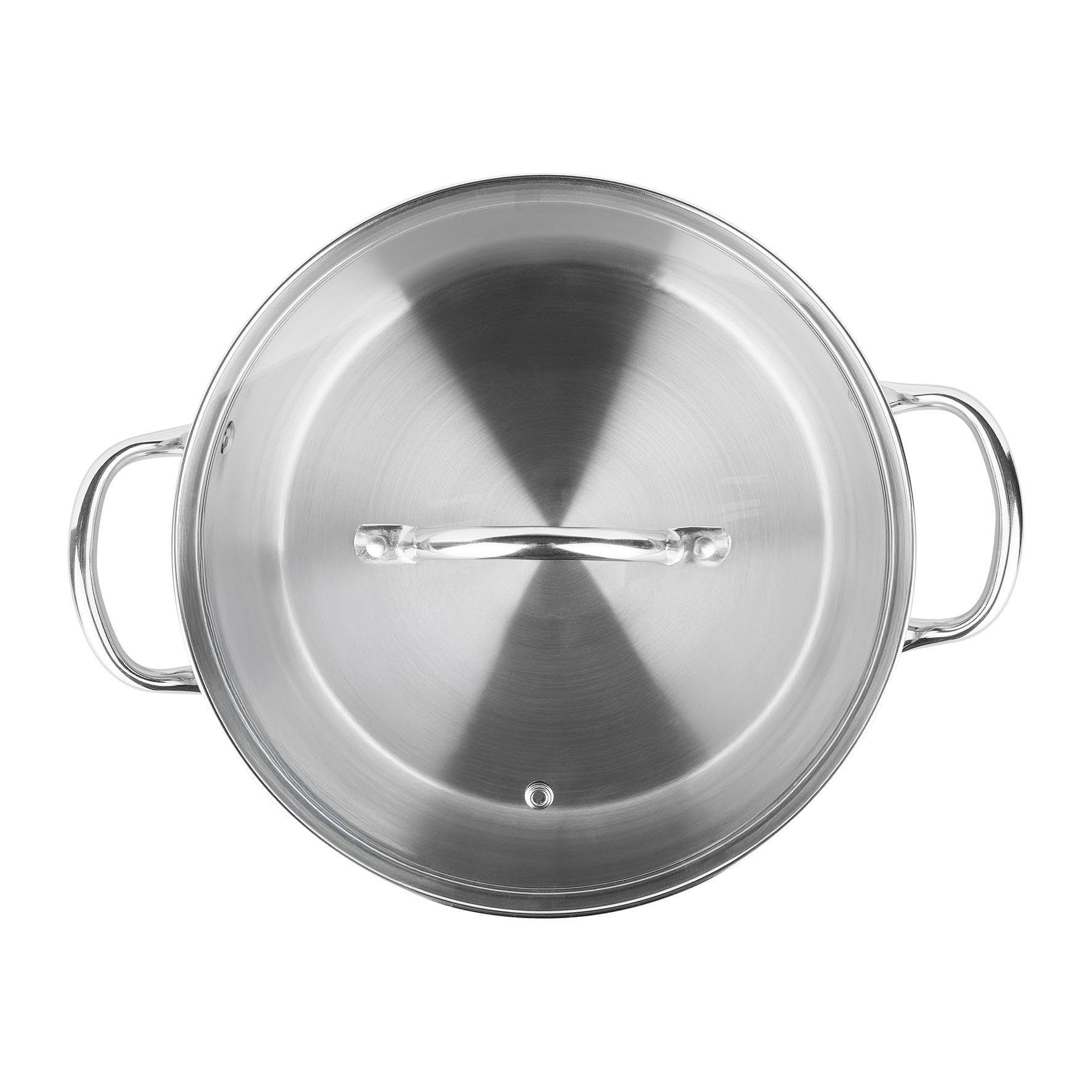 Sitram 717095 - Olla de resistencia (diámetro de 24 cm, 100% acero inoxidable, con tapa de cristal, fondo de triple espesor, interior sin revestimiento nocivo, todo tipo de fuegos, incluida inducción