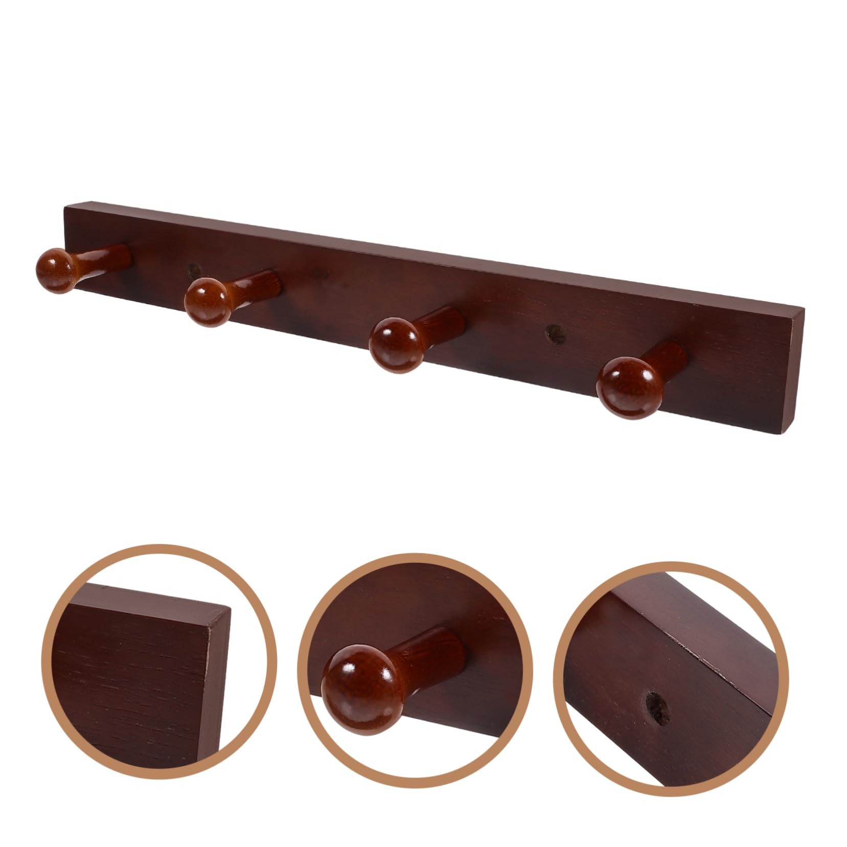 Cabilock 4 Piezas De Entrada Ganchos De Madera Maciza Perchero Perchas Para Ropa Perchero Para Sombrero Gancho Para Sombrero Percha Para Sombrero Perchero Para Colgar Ropa Sombrero