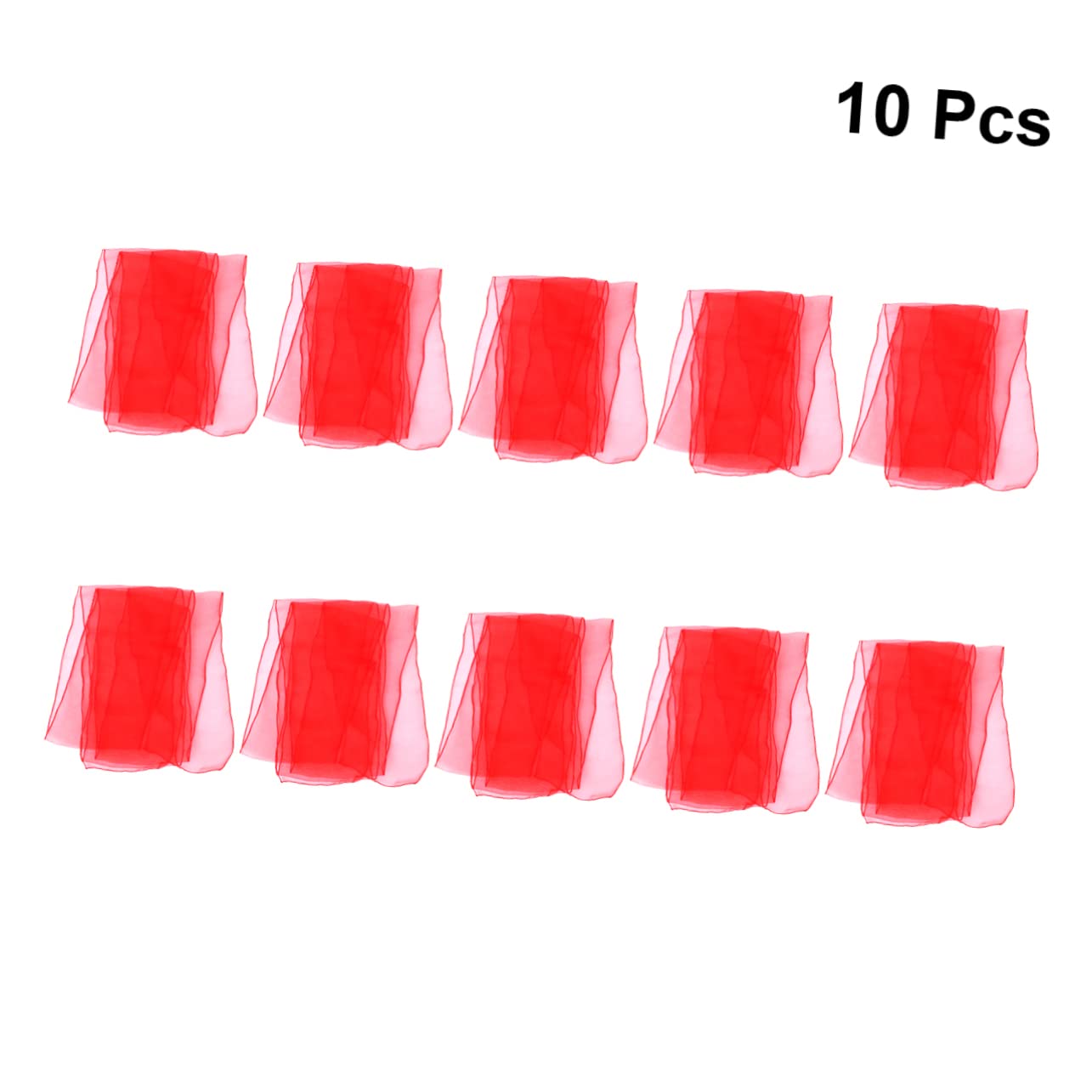 Alipis 30 Pz Decorazione Fiocco in Organza Decorazione Di Nozze Sedie Da Matrimonio Telai Per Sedie in Organza Decorazione Della Festa Nuziale Archi Della Sedia Da Sposa Rosso